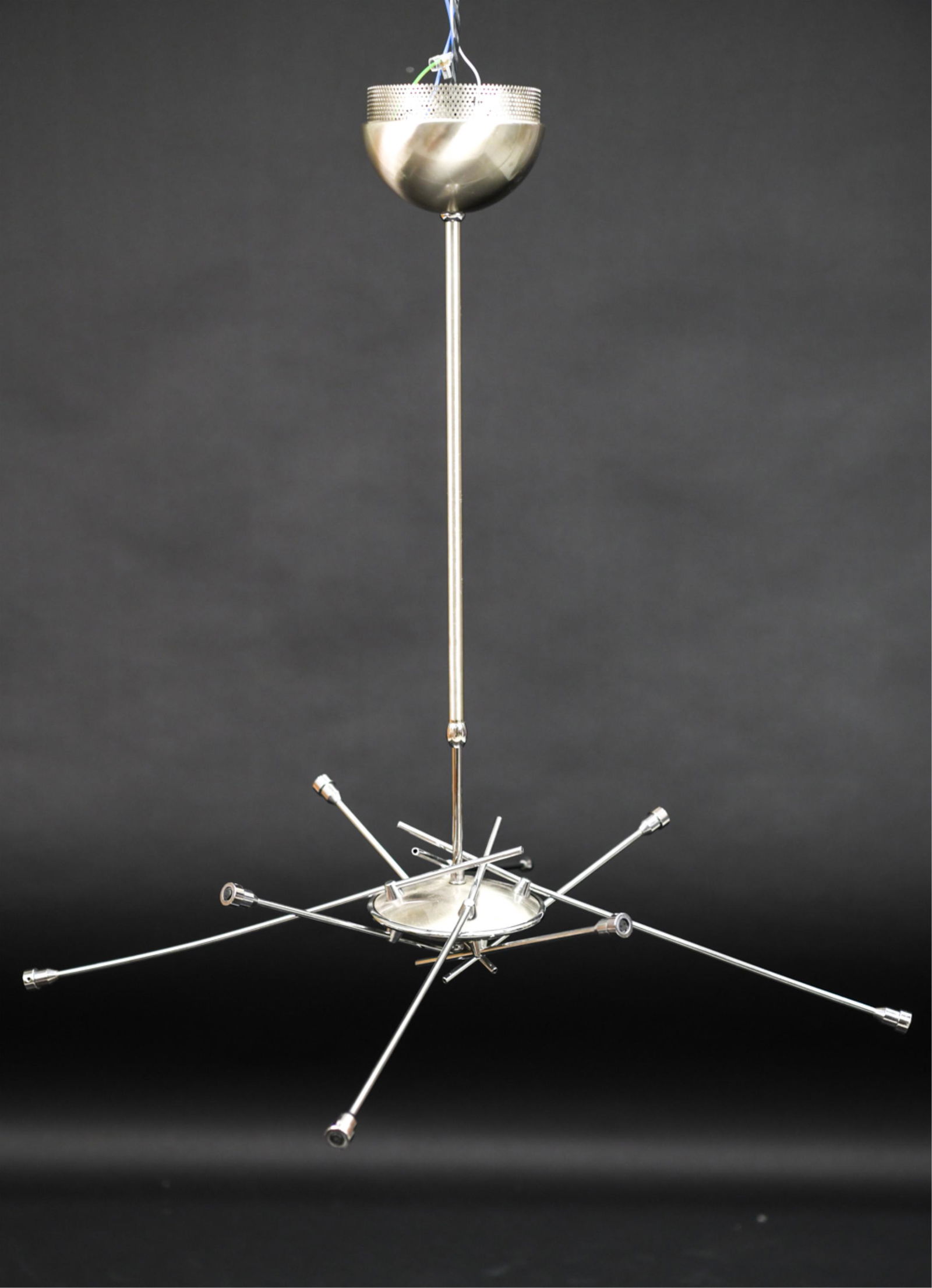 ARTCRAFT SPUTNIK STYLE CHROME CHANDELIER (1 of 7)
