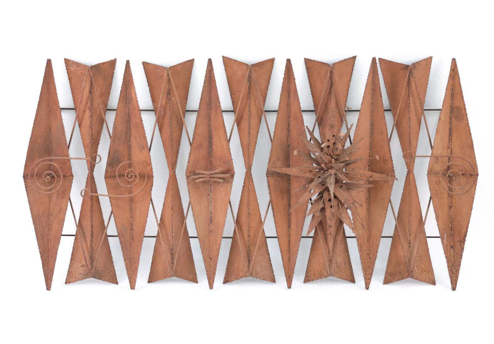 TORCH CUT BRUTALIST STYLE WALL SCULPTURE (1 of 16)