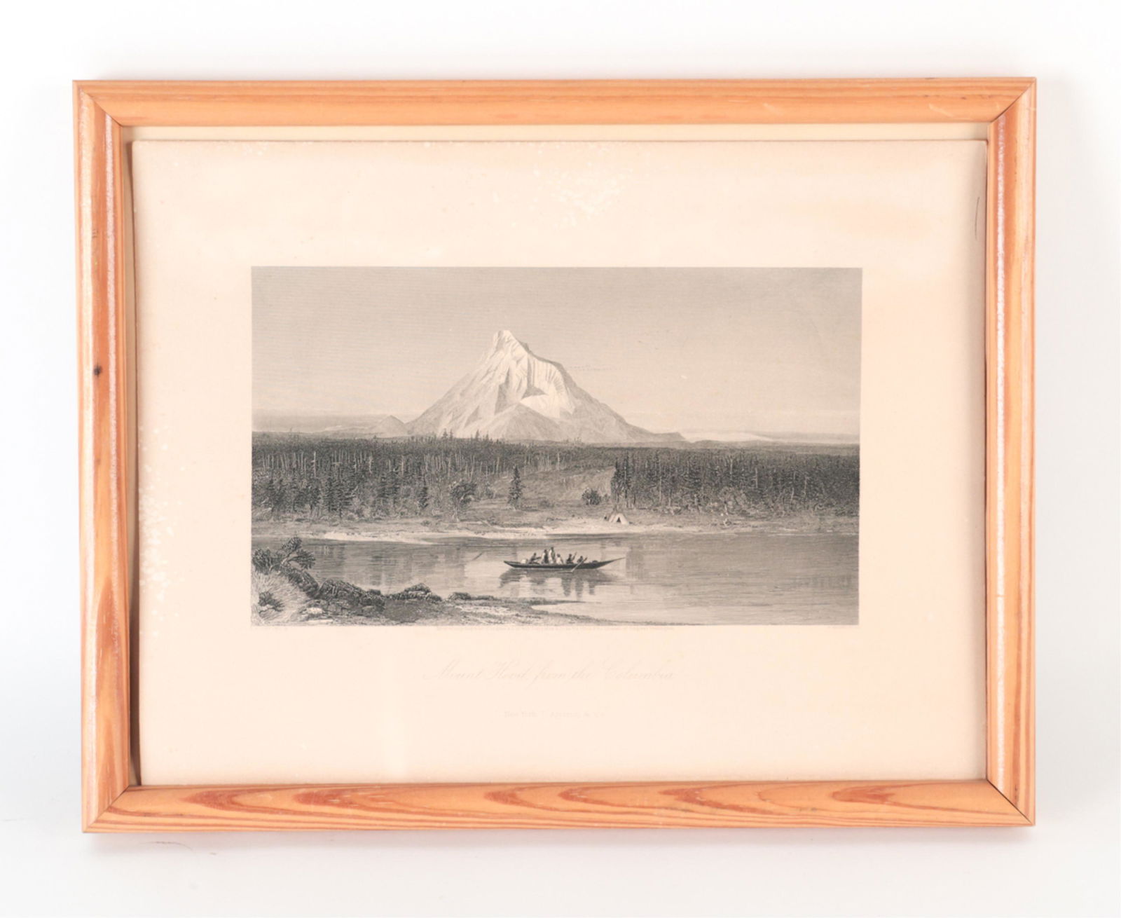 19TH C. ENGRAVING MOUNT HOOD (1 of 10)