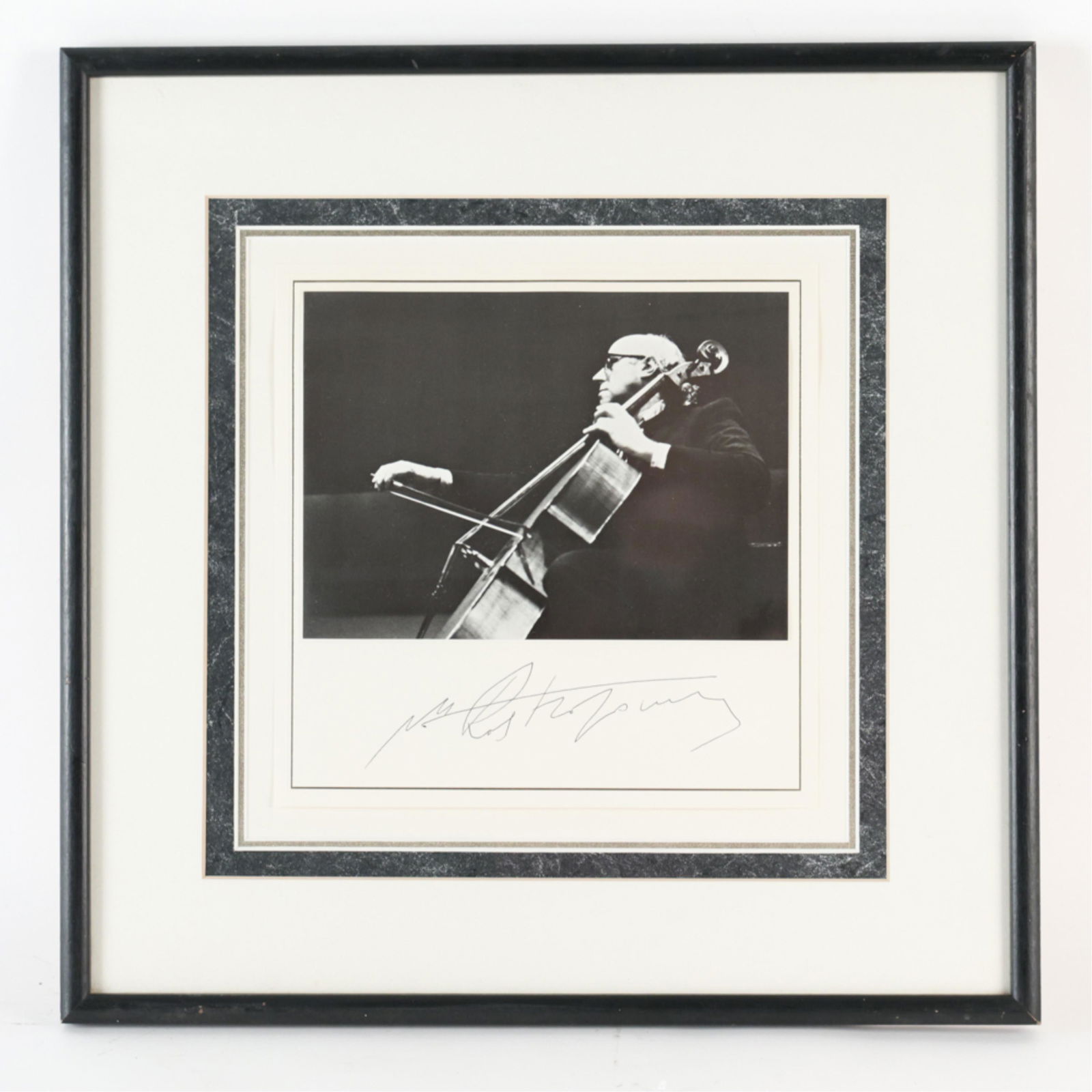 MSTISLAV ROSTROPOVICH AUTOGRAPHED PHOTOGRAPH (1 of 7)