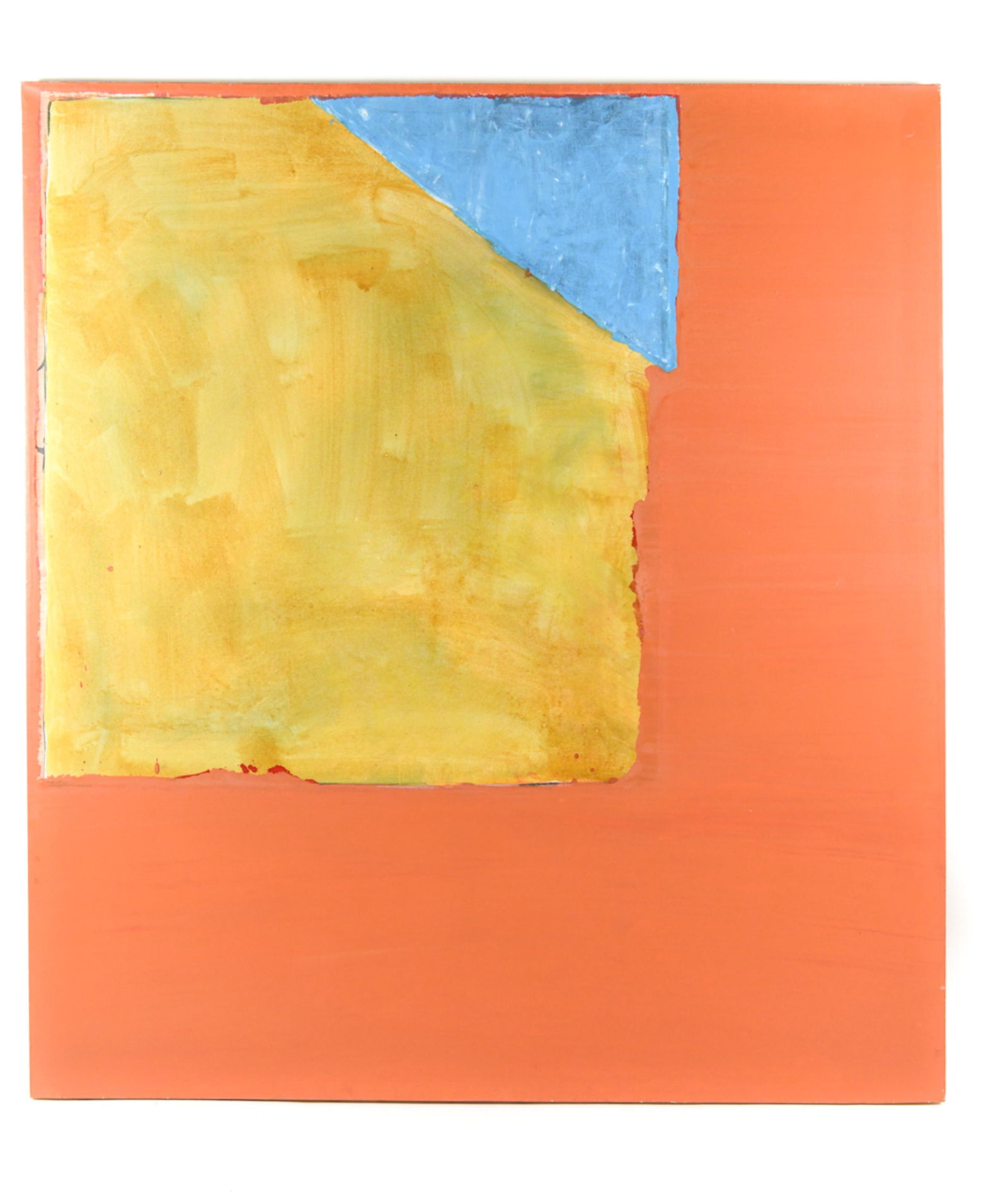 OVERSIZED 1971 COLOR FIELD ABSTRACT O/C PAINTING: Oil on canvas. Signed T. Barth, titled, dated '71 verso. With label of Warren Benedek Gallery, NYC verso. Dimensions: H 74.25" x W 66.5" Condition: A couple stray light surface marks.