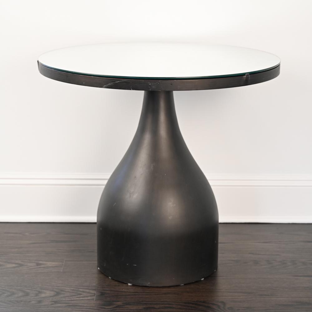 CONTEMPORARY BRONZE MIRRORED GLASS TOP TABLE (1 of 13)