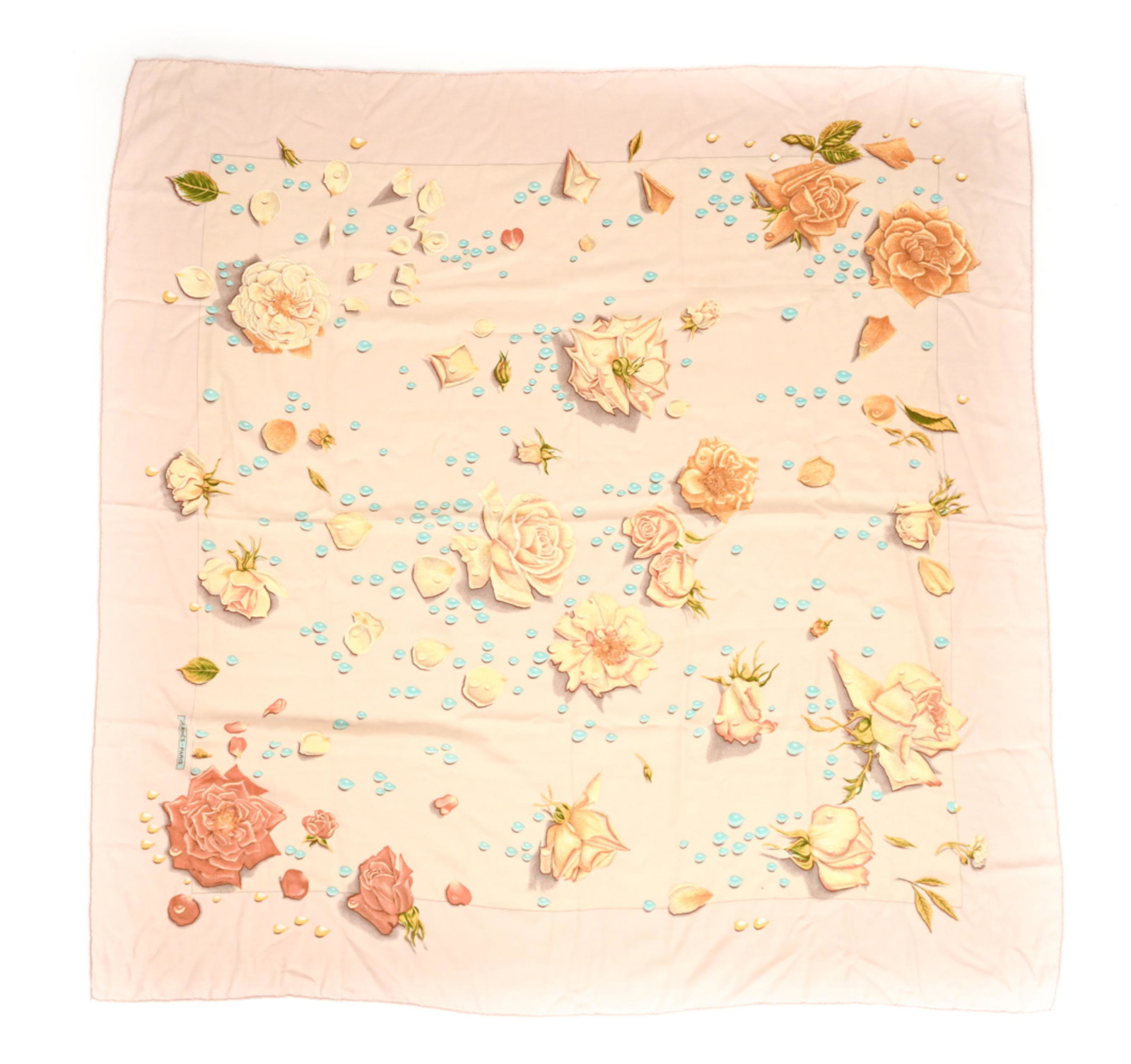 HERMÈS LA ROSEE CASHMERE & SILK SHAWL (1 of 9)