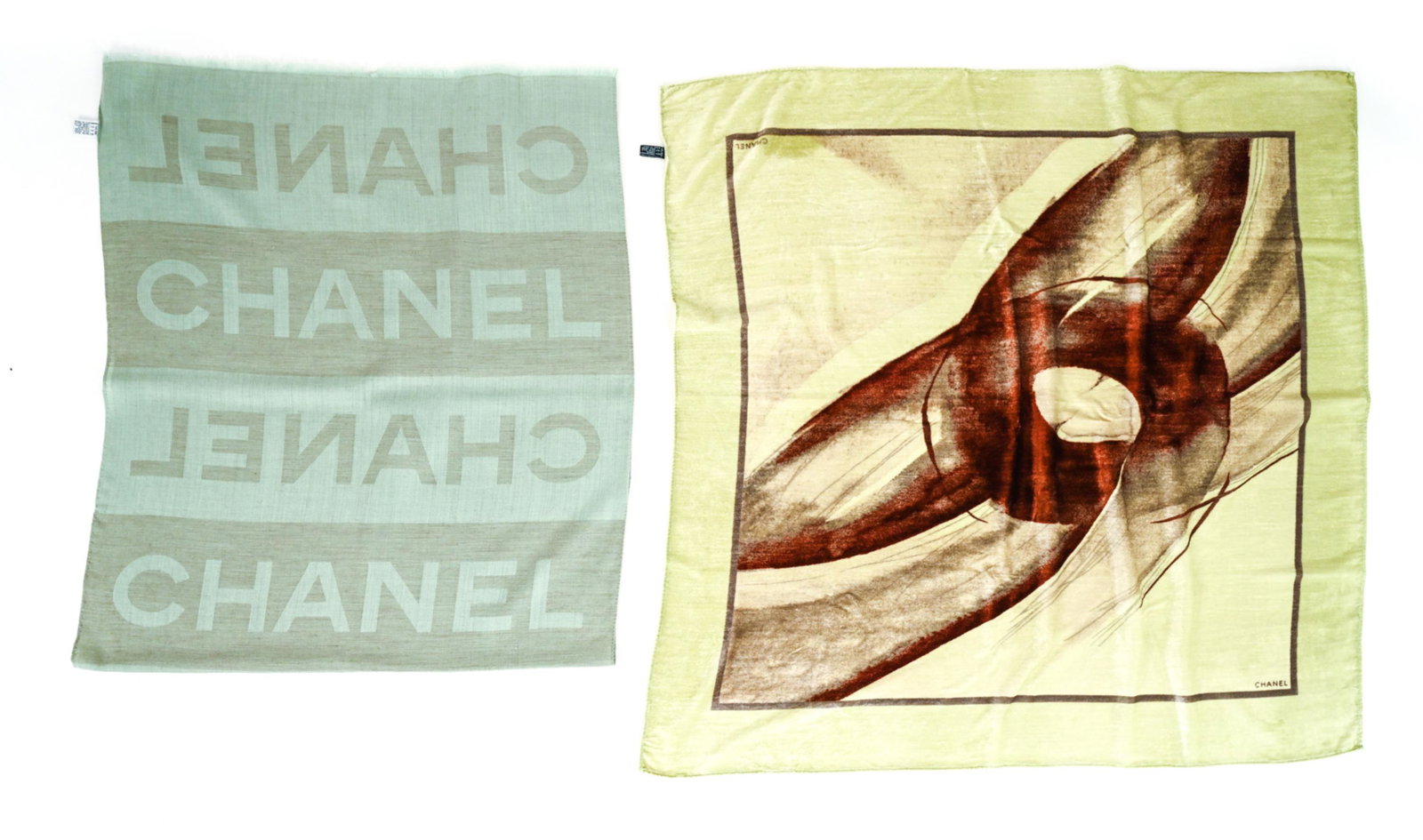 (2) VINTAGE CHANEL SCARVES (1 of 8)