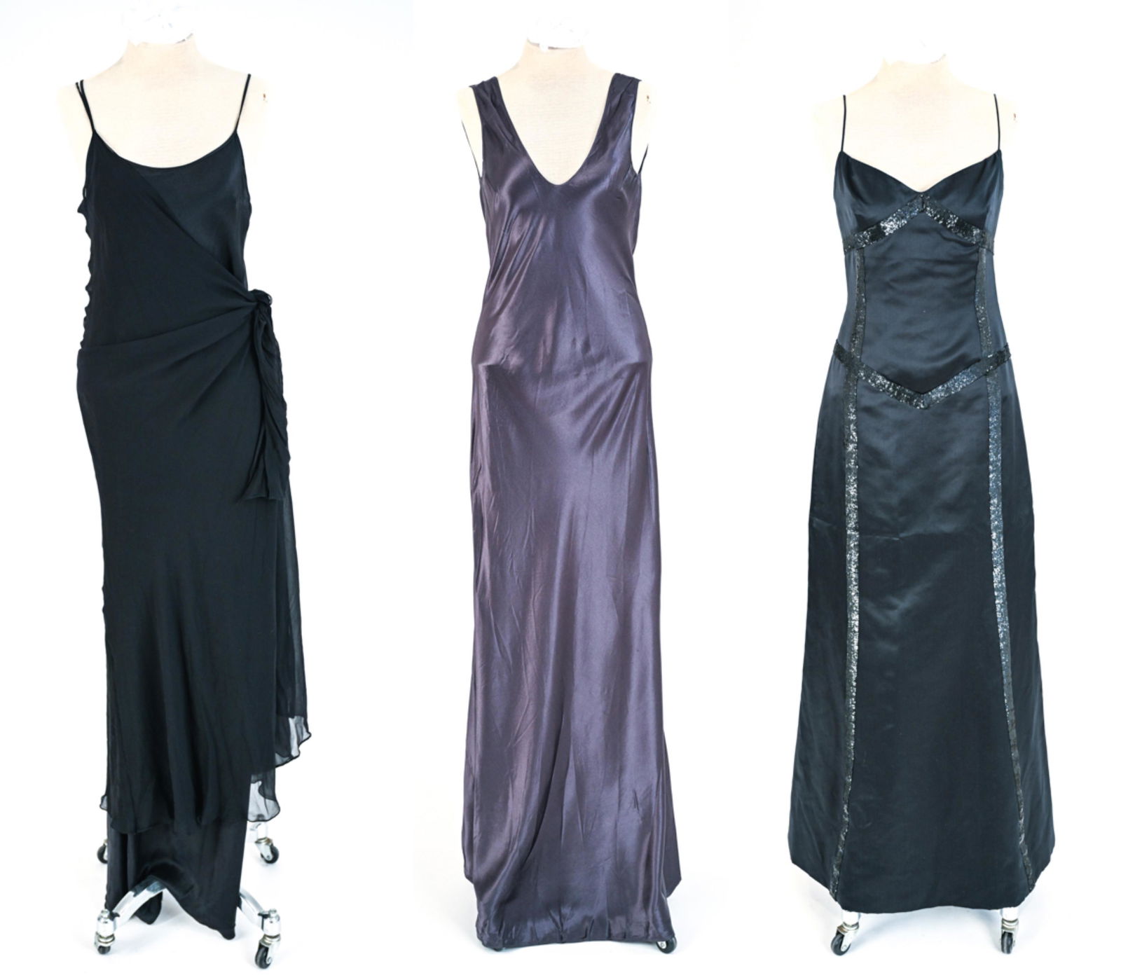 GROUP OF (3) DESIGNER SILK GOWNS, 1990'S-2000'S (1 of 20)