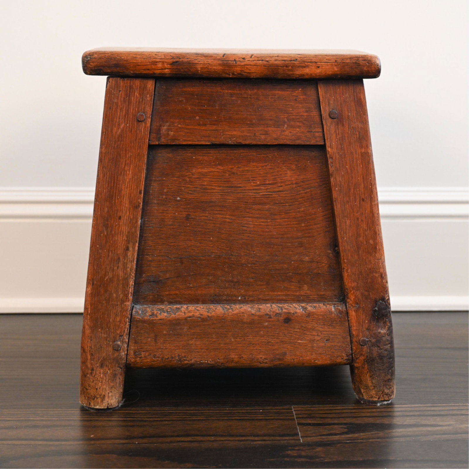 ANTIQUE BELGIAN WOODEN SALT BOX (1 of 12)