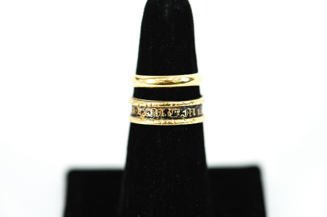 (2) 18K GOLD BAND RINGS (1 of 16)