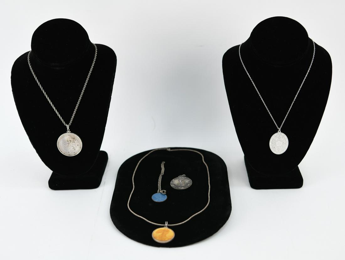 STERLING SILVER MEDALS, CHARMS AND CHAINS (1 of 20)