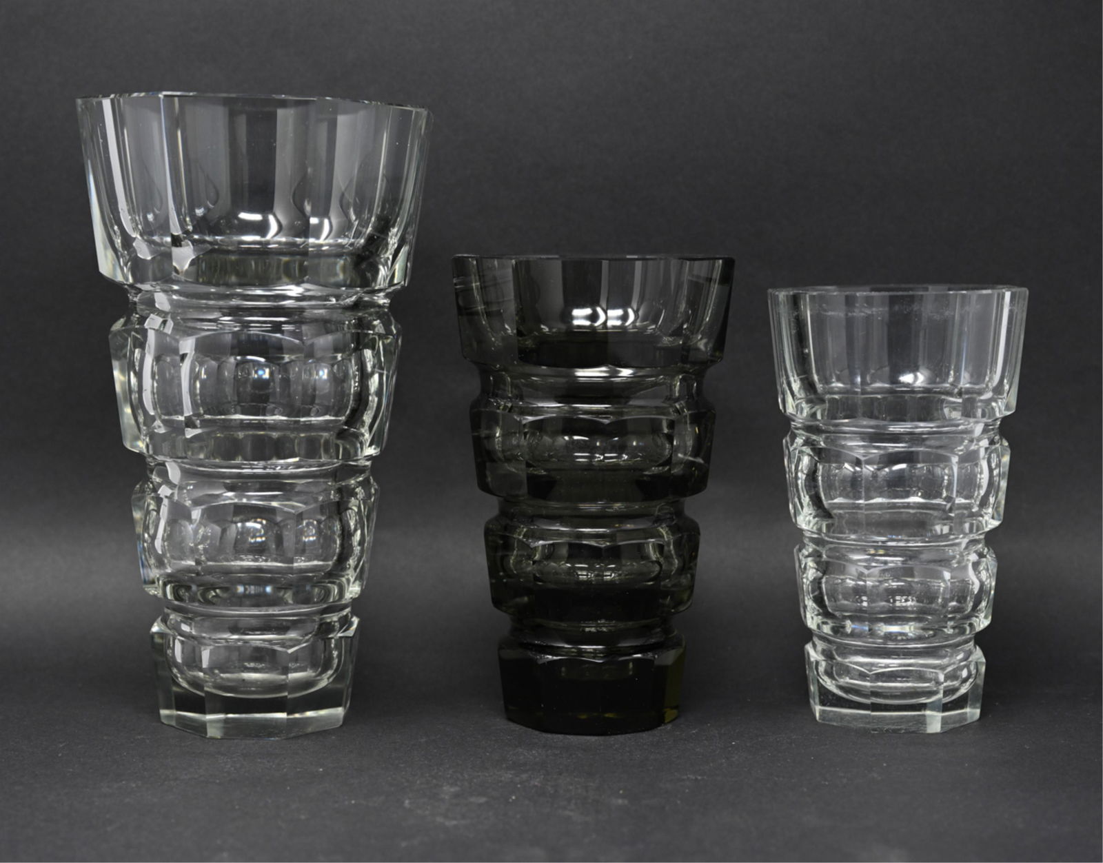 (3) ATTR. JOSEF HOFMANN FOR MOSER GLASS VASES (1 of 10)