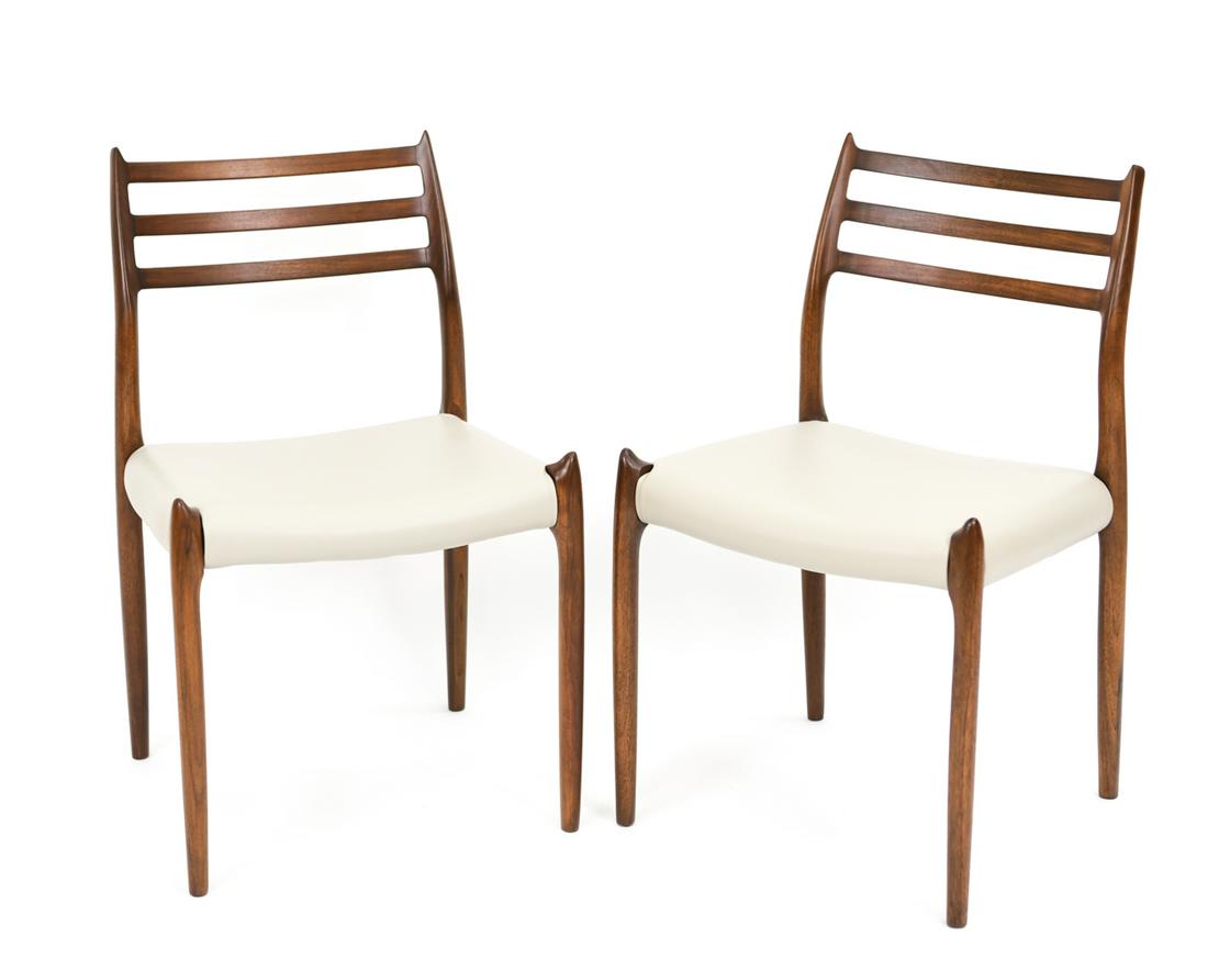 (2) DANISH MID-CENTURY JL MOLLER ROSEWOOD CHAIRS (1 of 13)