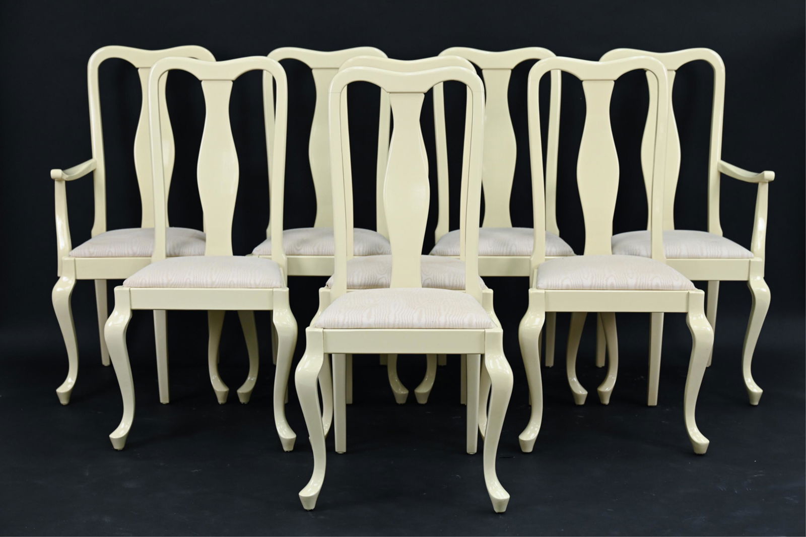 (8) CONTEMPORARY QUEEN ANNE STYLE LACQUERED CHAIRS (1 of 13)