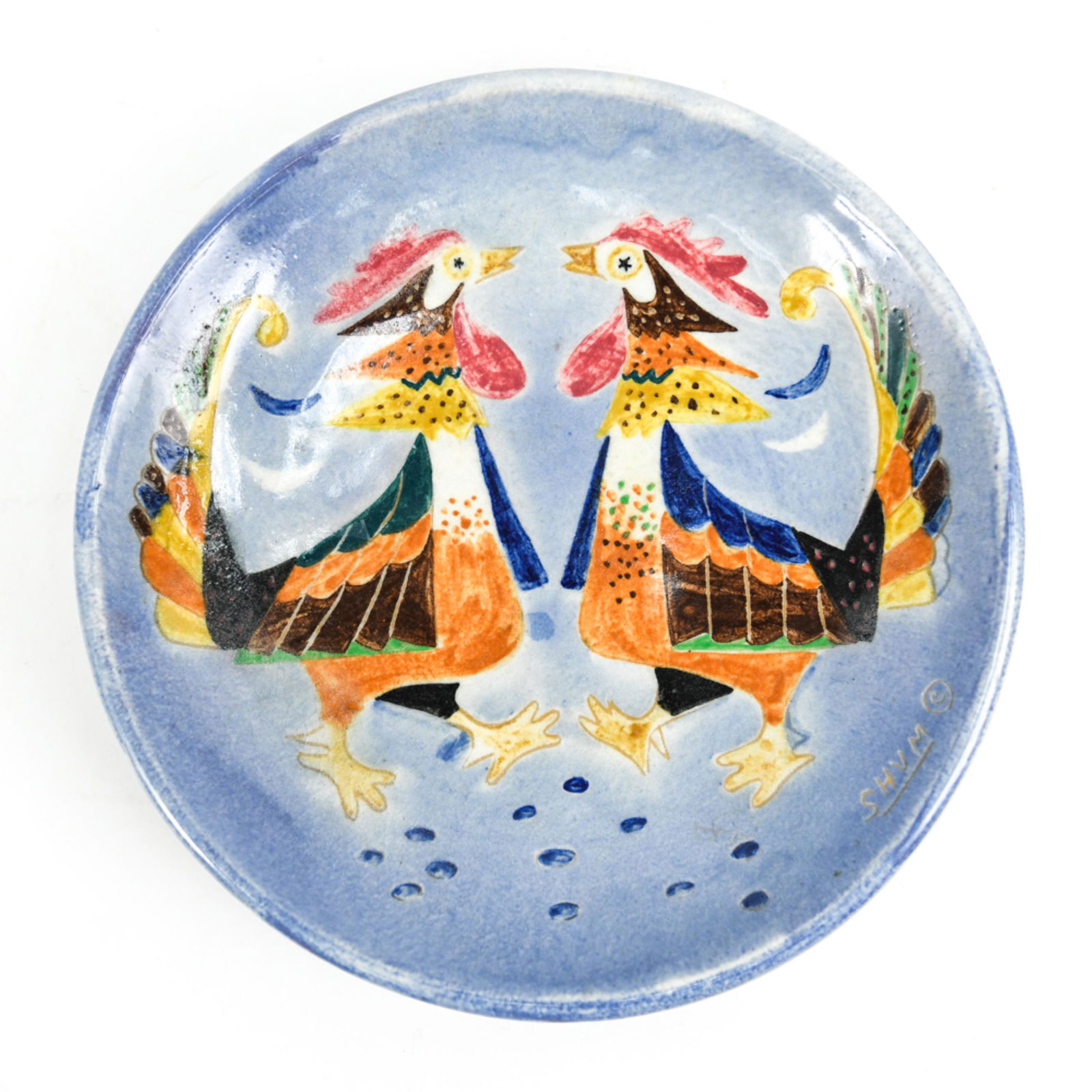 1951 ALFONSO SHUM STONELAIN "SQUARING OFF" PLATE (1 of 9)