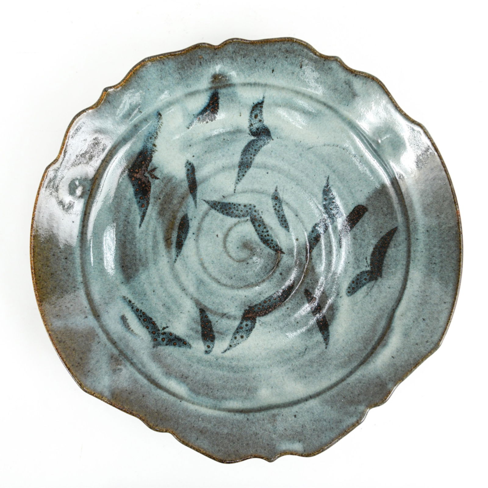 C.1970'S MALCOLM WRIGHT CERAMIC CENTERPIECE BOWL (1 of 7)