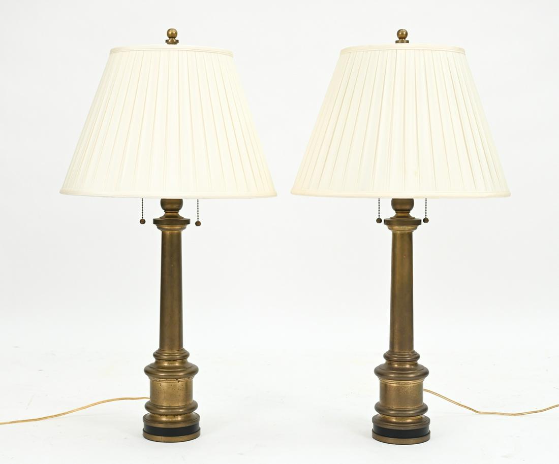 PAIR OF RALPH LAUREN BRASS TABLE LAMPS (1 of 12)
