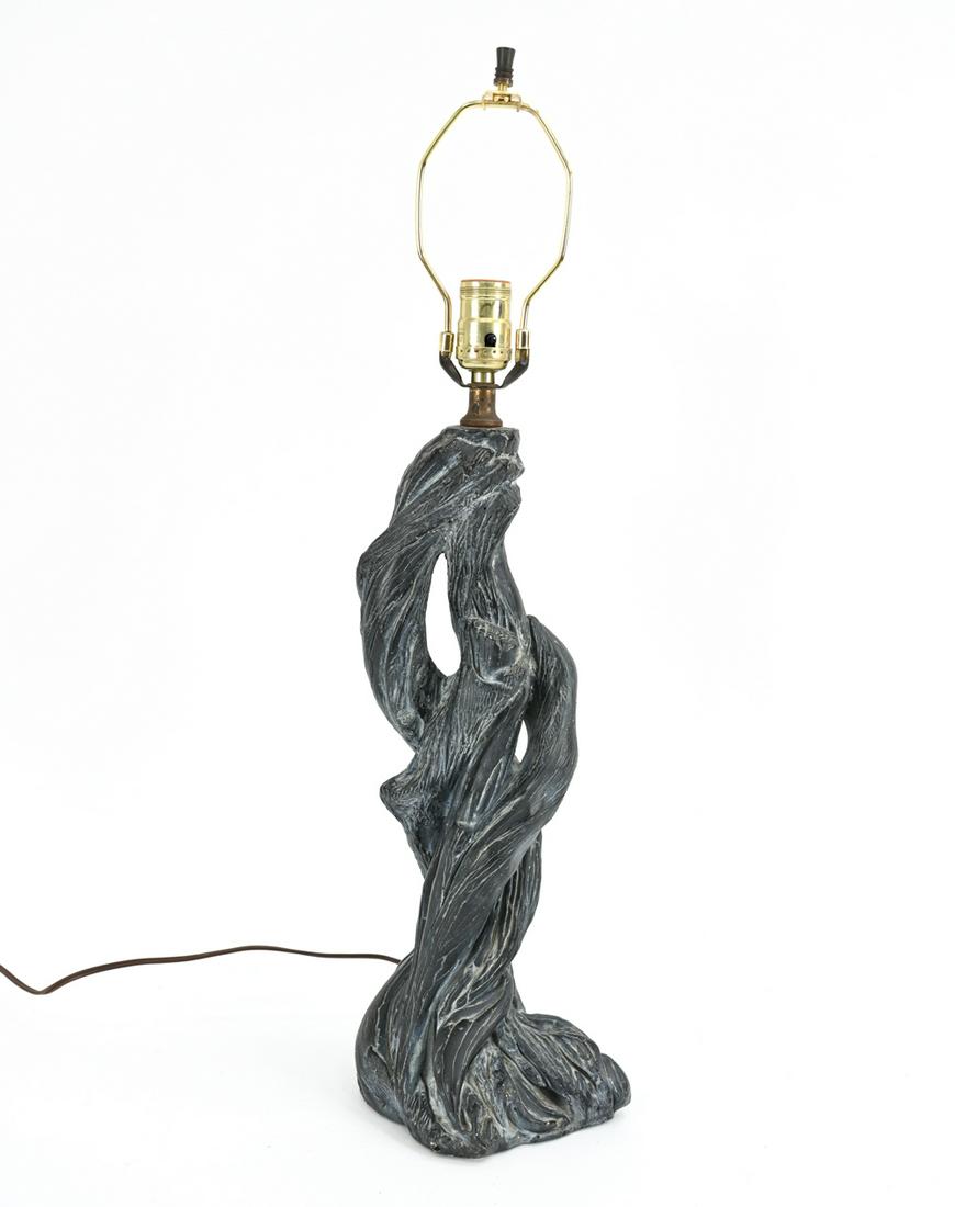 JOHN DICKINSON STYLE PLASTER TREE TRUNK LAMP (1 of 19)