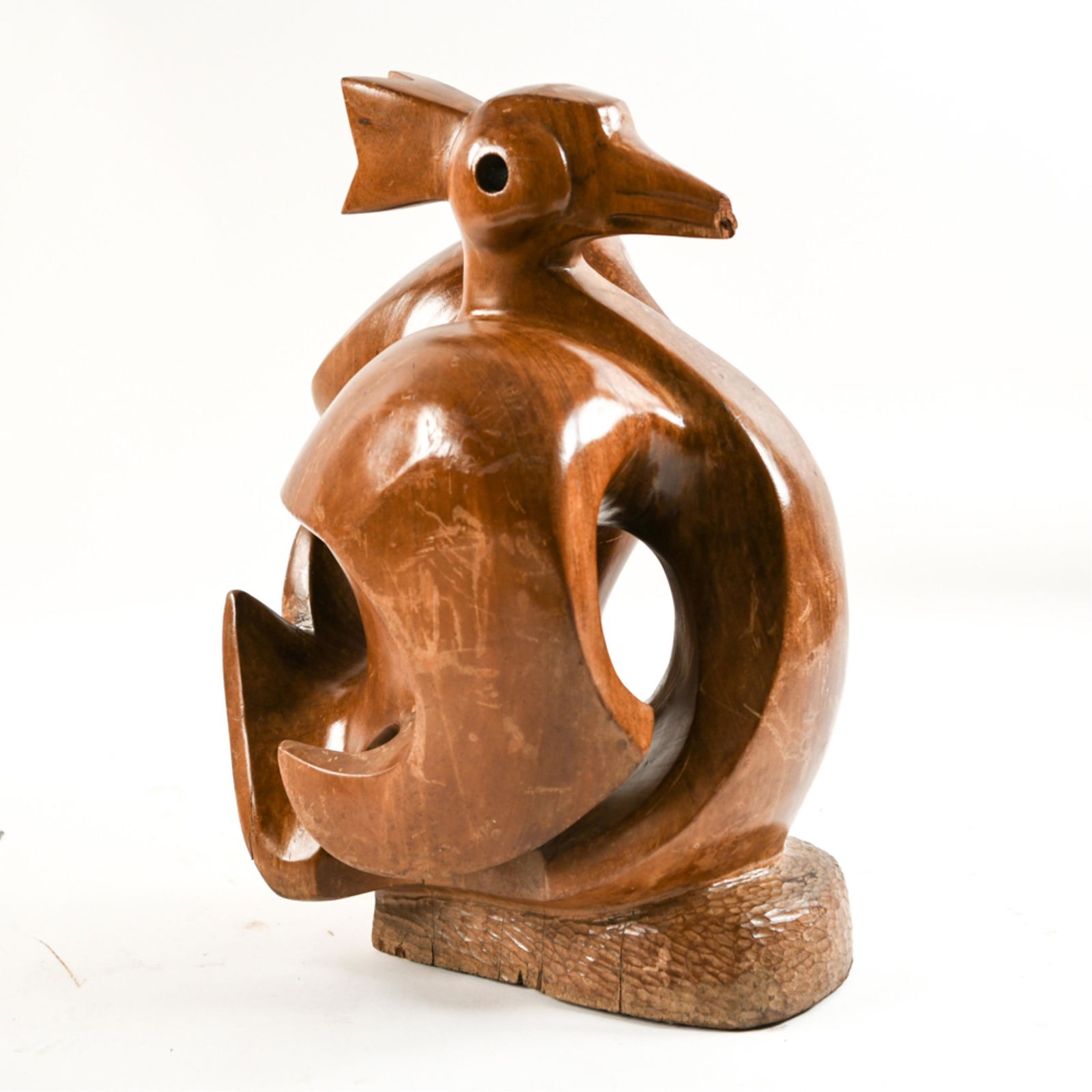 1949 MODERNIST CARVED WOOD BIRD SCULPTURE (1 of 14)