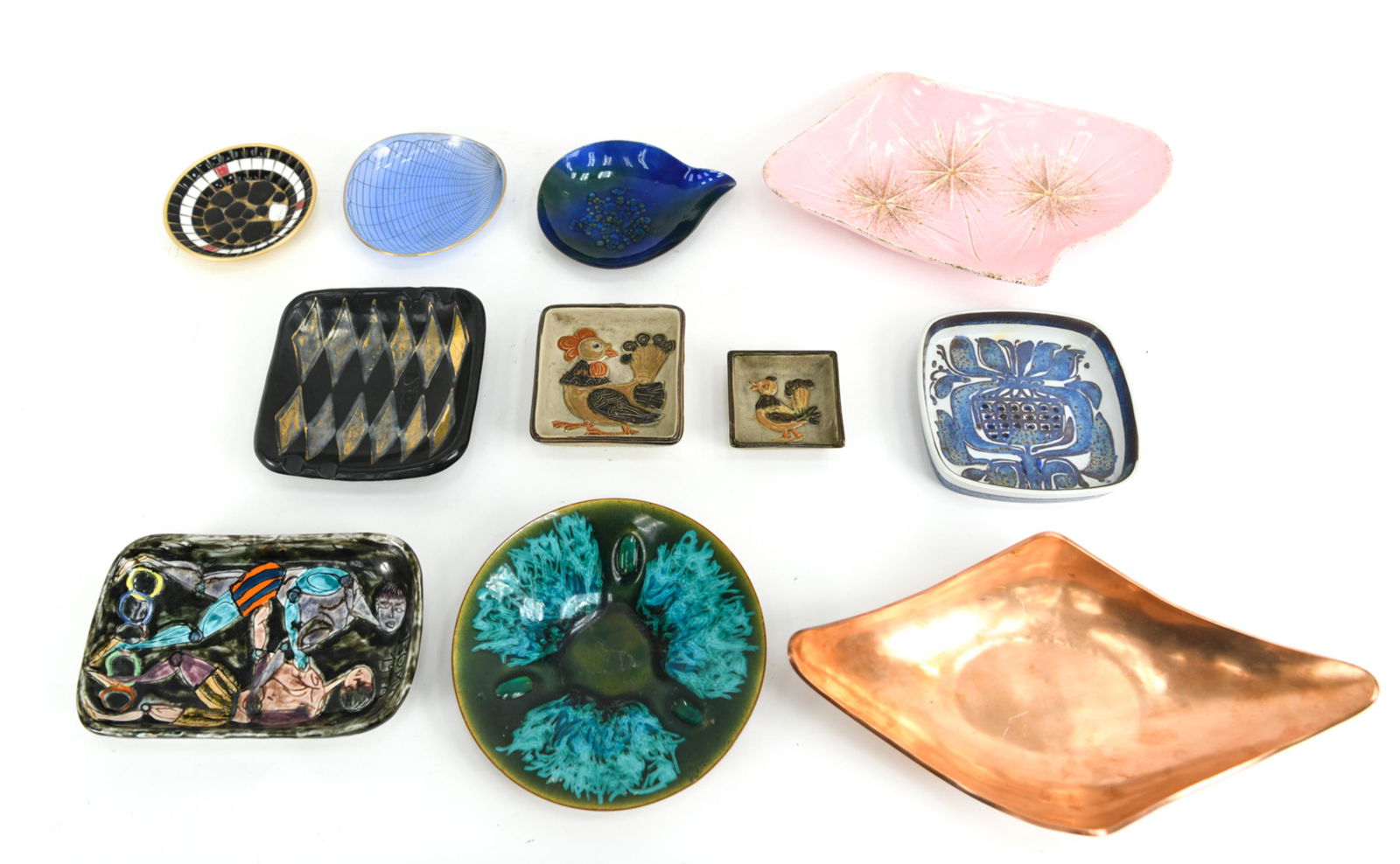 (10) GROUPING MID-CENTURY CERAMICS ENAMEL COPPER (1 of 20)