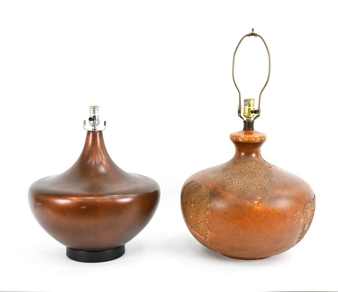 (2) BULBOUS TABLE LAMPS INCL. HEYCO (1 of 15)