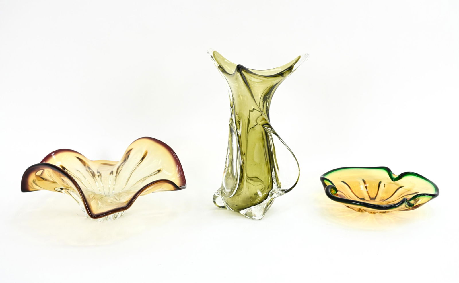 MID-CENTURY ART GLASS GROUPING INCL. CHALET (1 of 20)