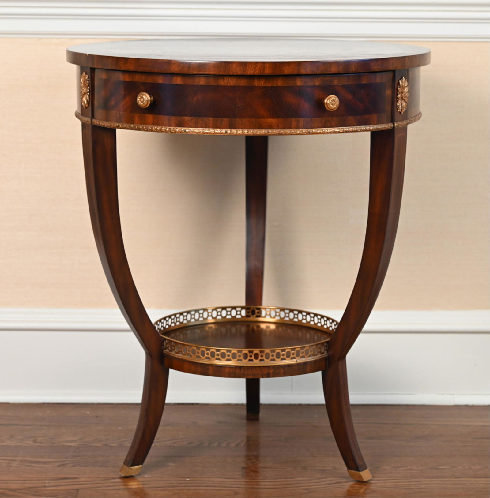 MAITLAND SMITH TWO-TIER ROUND SIDE TABLE (1 of 16)