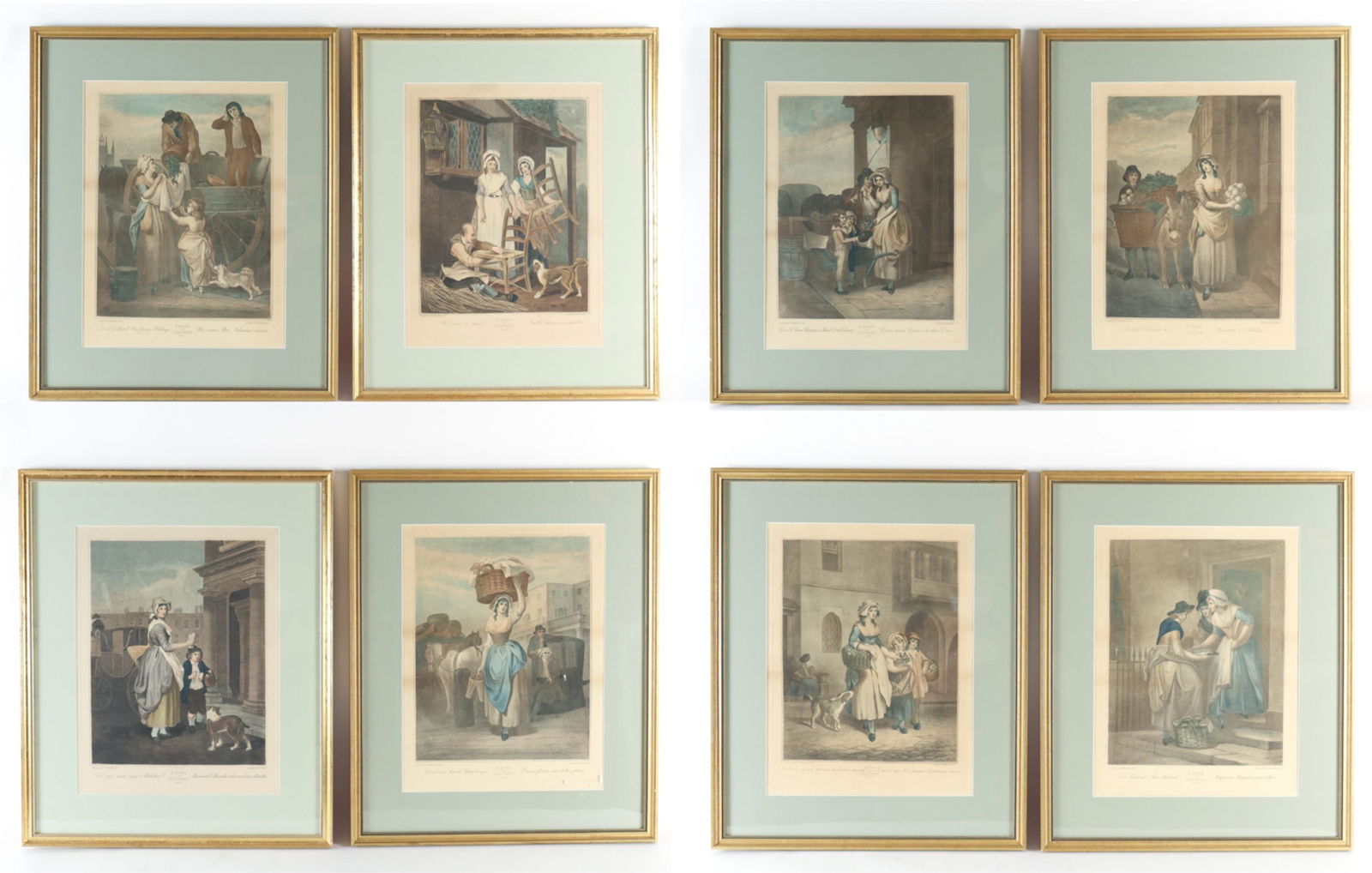 (8) CRIES OF LONDON STIPPLE ENGRAVINGS (1 of 20)