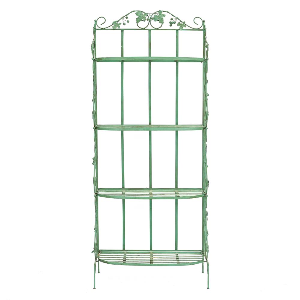 GREEN PAINTED STEEL BAKER'S RACK (1 of 14)