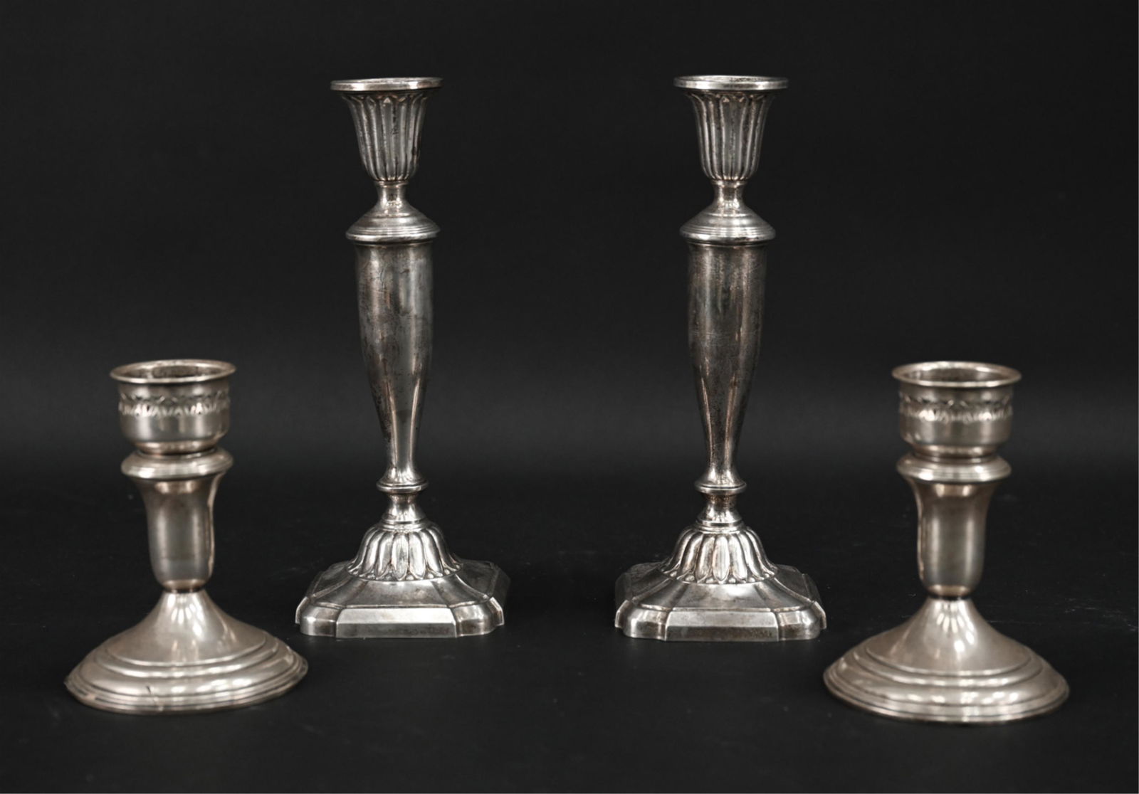 (4) WEIGHTED STERLING CANDLESTICKS (1 of 12)