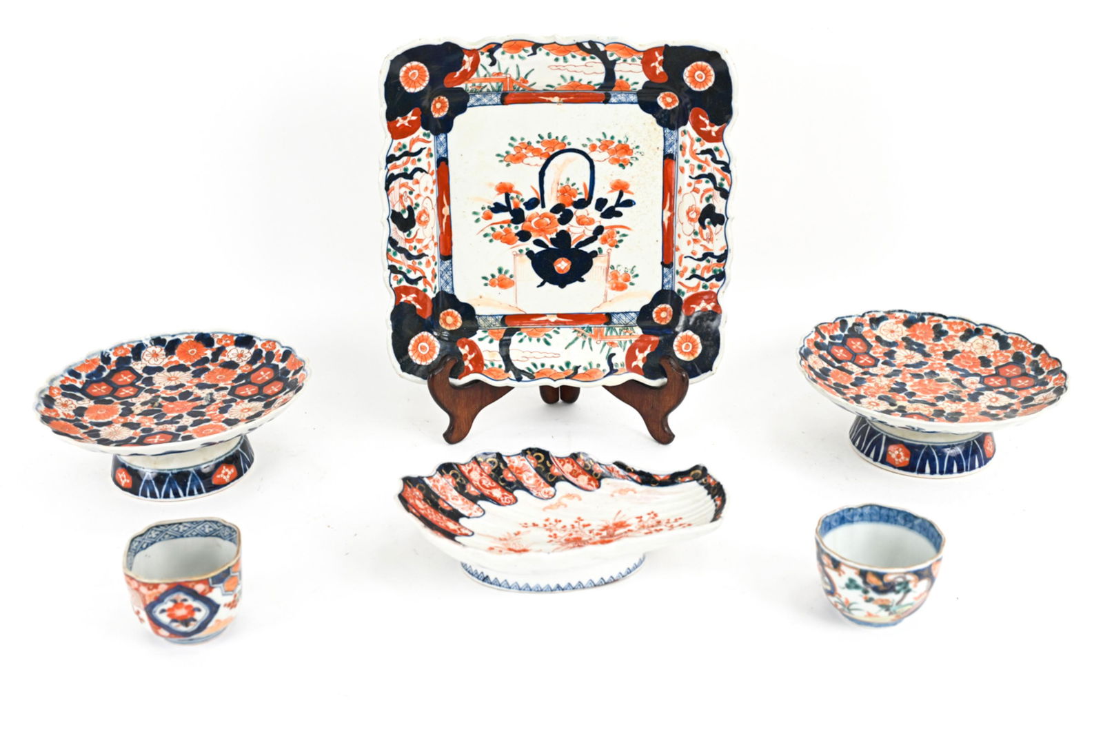 (6) JAPANESE IMARI PORCELAIN GROUPING (1 of 20)