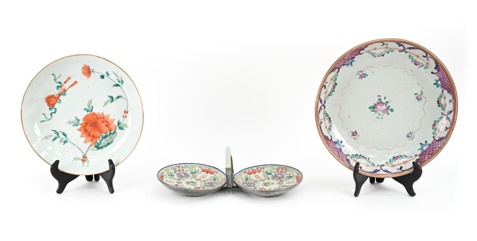 (3) 19TH C. CHINESE PORCELAIN GROUPING (1 of 15)