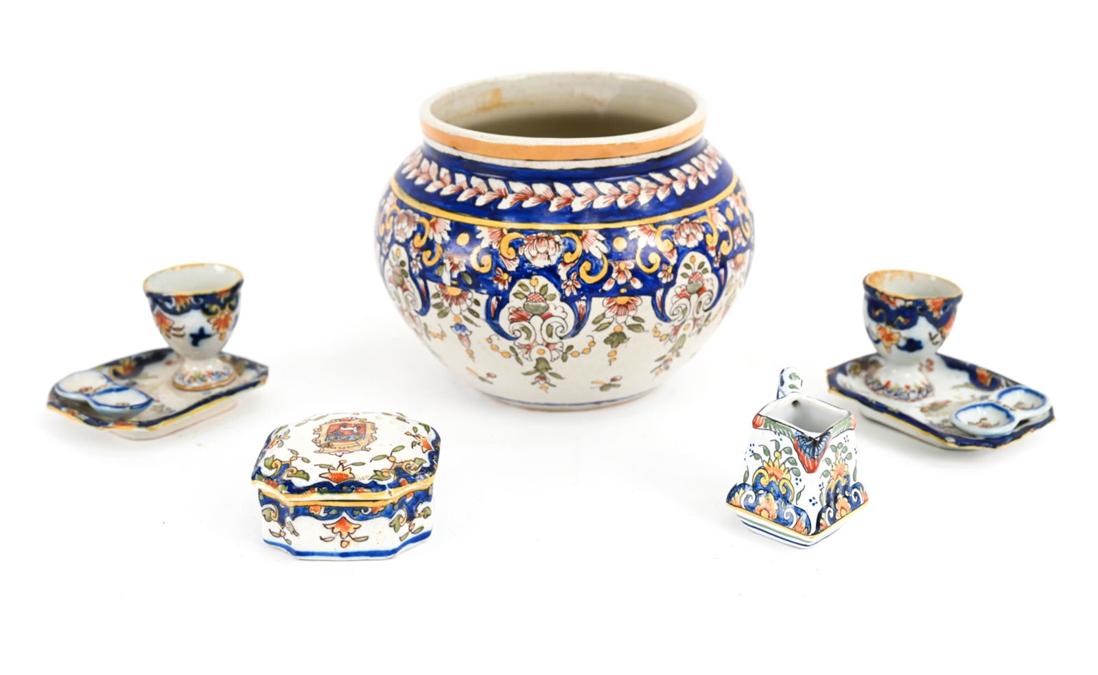(5) ROUEN FRENCH FAIENCE GROUPING (1 of 16)