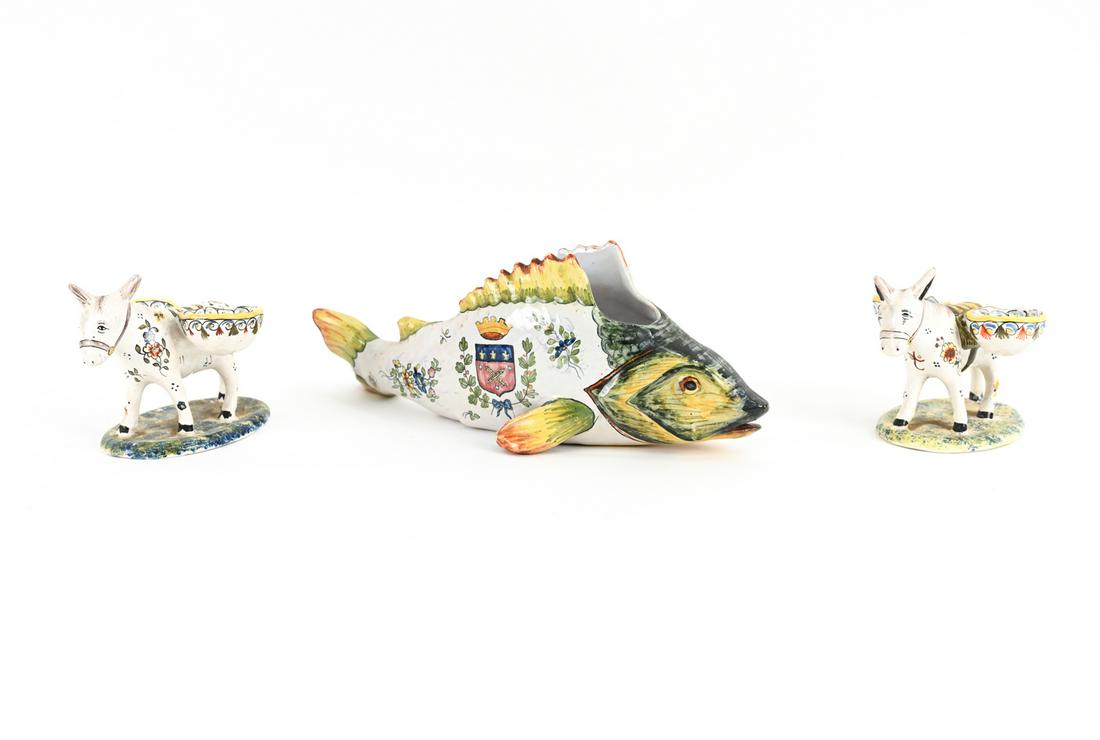 ANTIQUE FRENCH FAIENCE GROUPING (1 of 19)