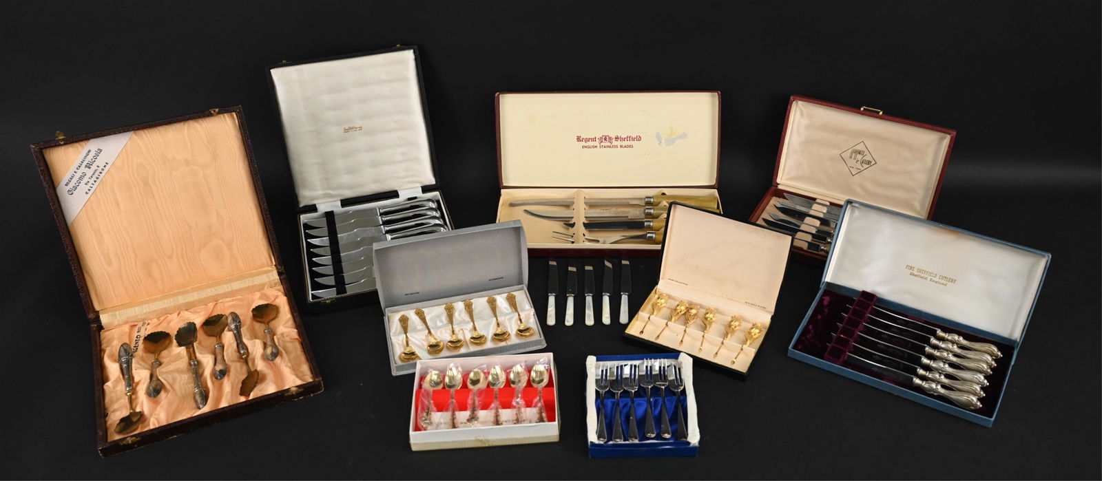 GROUPING OF FLATWARE, SERVING WARE, ETC. (1 of 16)