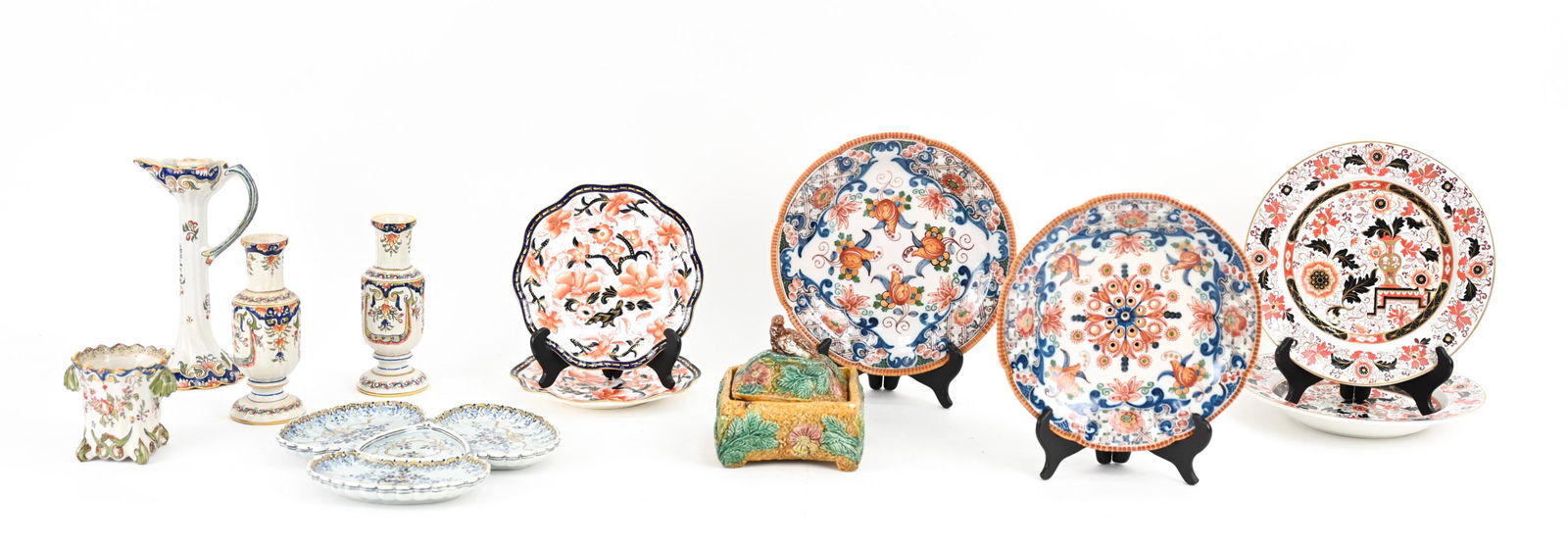 GROUPING OF CERAMICS INCL. MAJOLICA (1 of 20)