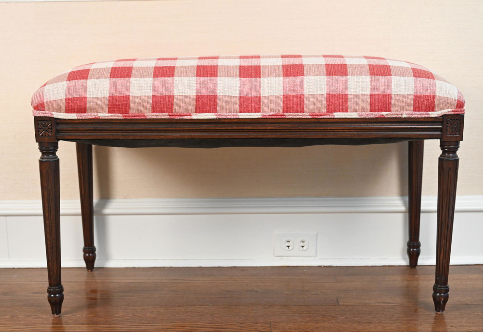 FRENCH LOUIS XVI STYLE BENCH (1 of 8)