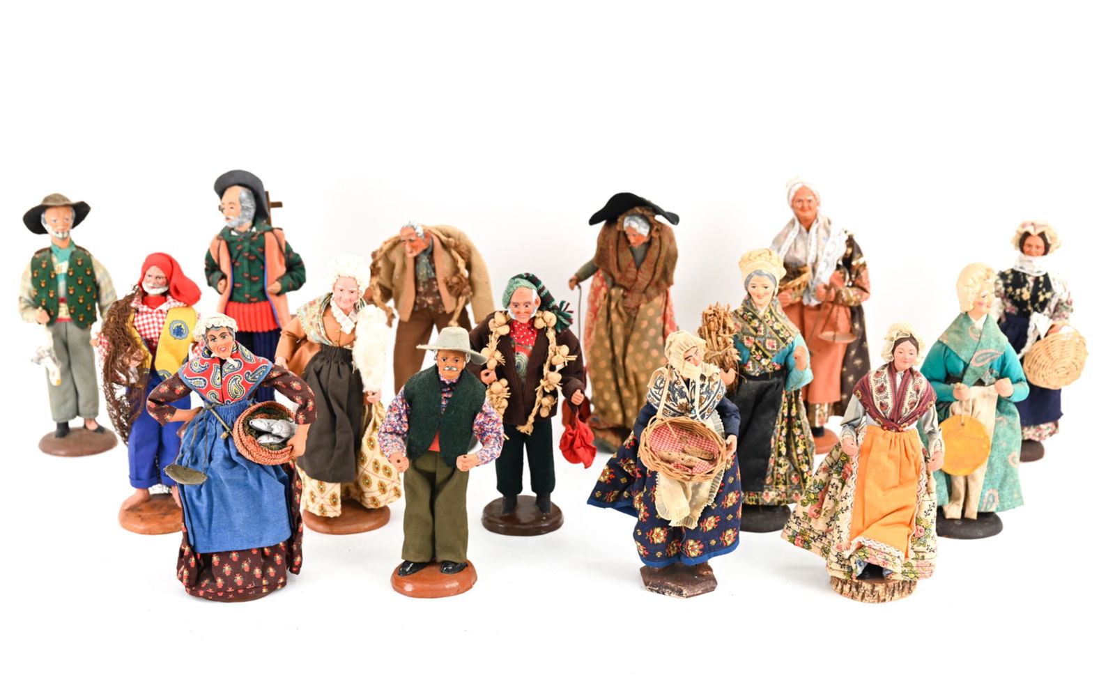 GROUPING INCL DANIEL SCATURRO TERRA COTTA FIGURES (1 of 18)