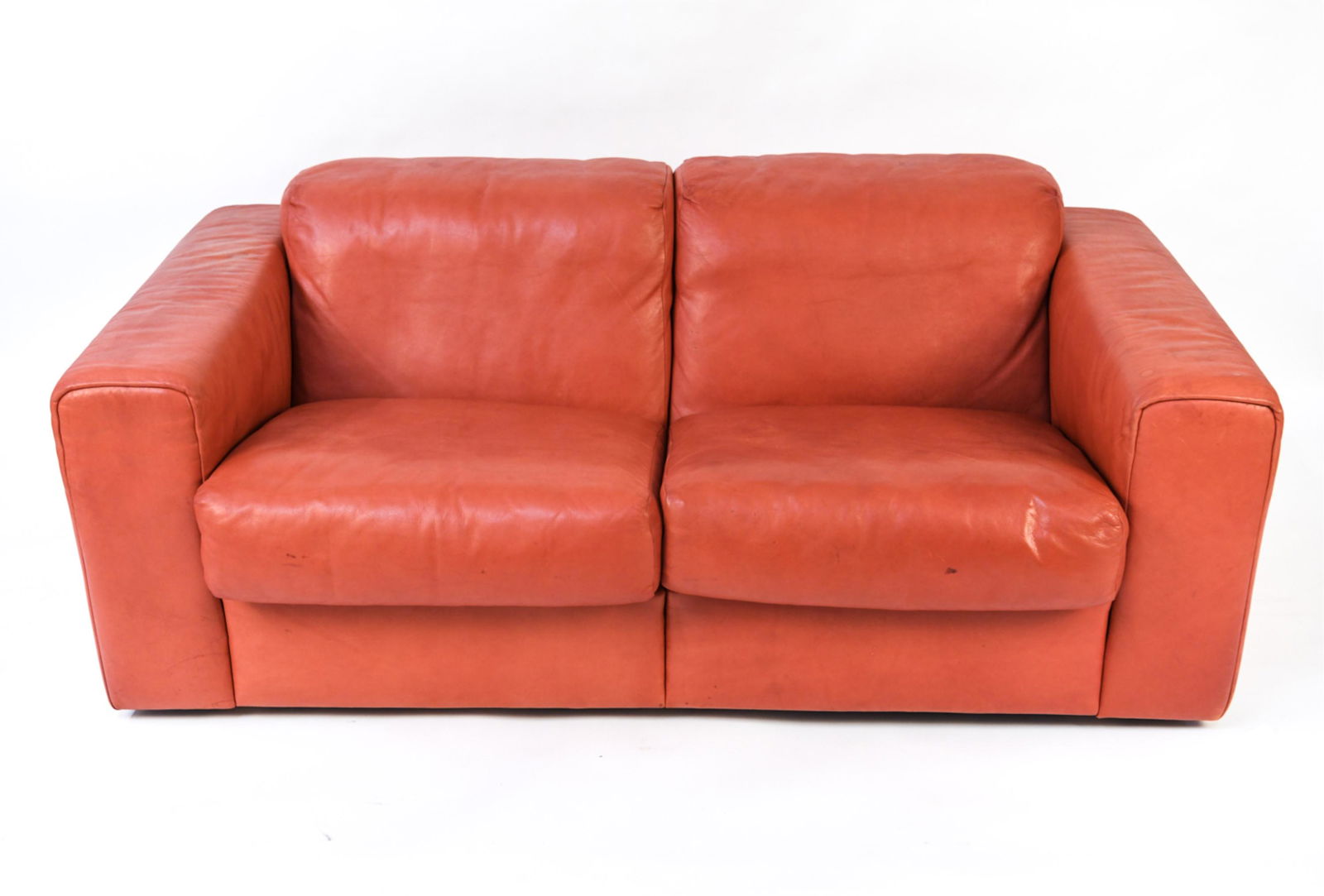 MID-CENTURY STENDIG LEATHER LOVESEAT (1 of 20)
