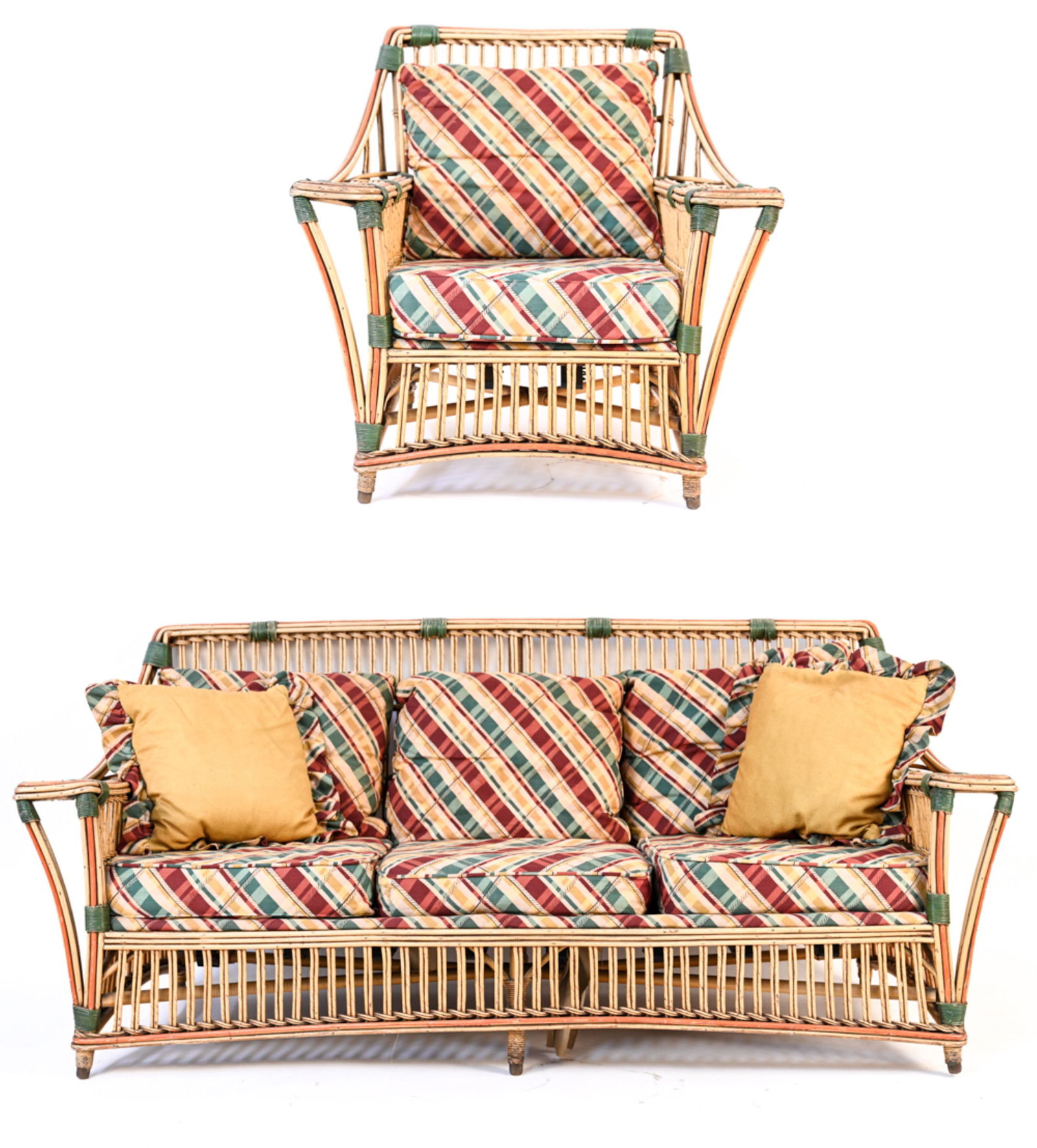 RATTAN SOFA & CHAIR (1 of 20)