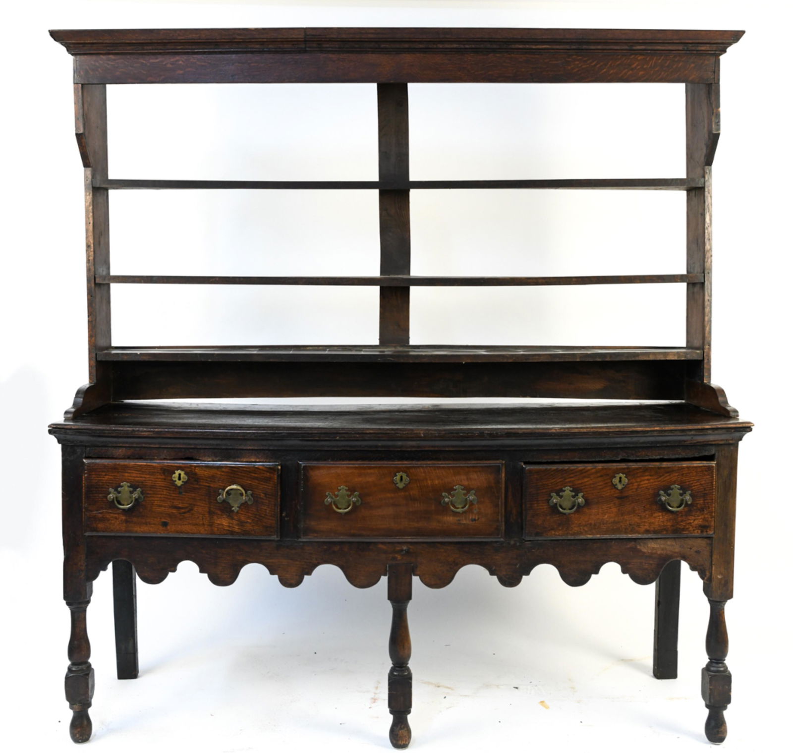 18TH C. OAK CUPBOARD OR DRESSER (1 of 20)