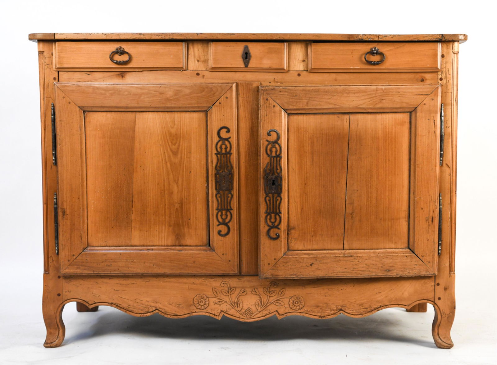 ANTIQUE CARVED FRENCH CABINET (1 of 17)