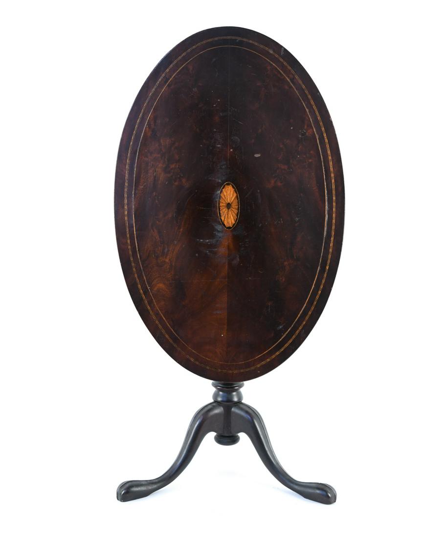 ANTIQUE QUEEN ANNE STYLE TILT-TOP TABLE (1 of 20)
