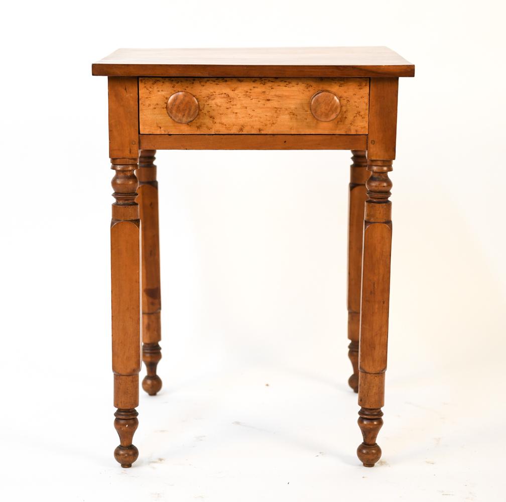COUNTRY SHERATON SIDE TABLE BIRDSEYE MAPLE DRAWER (1 of 20)
