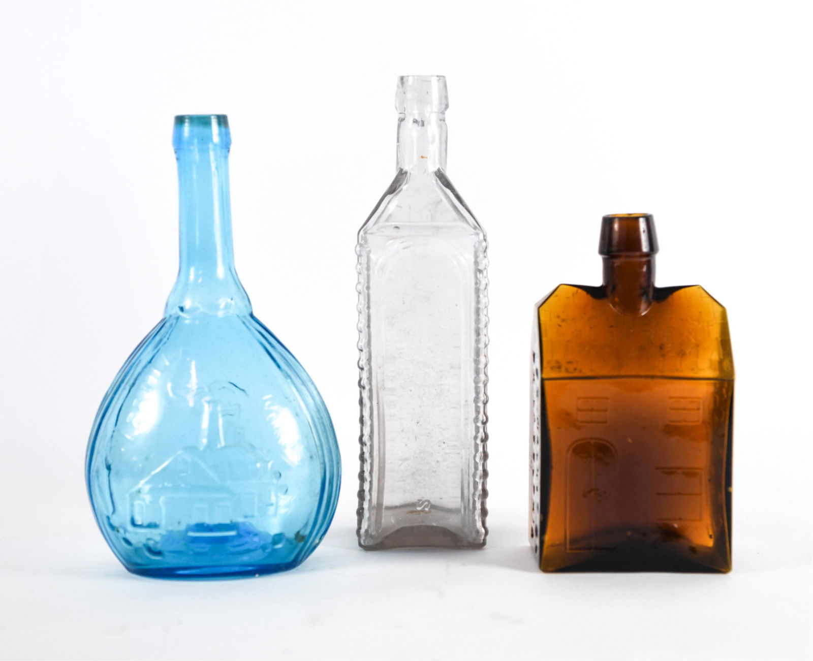 (3) GLASS BOTTLE GROUPING INCL. ANTIQUE (1 of 15)