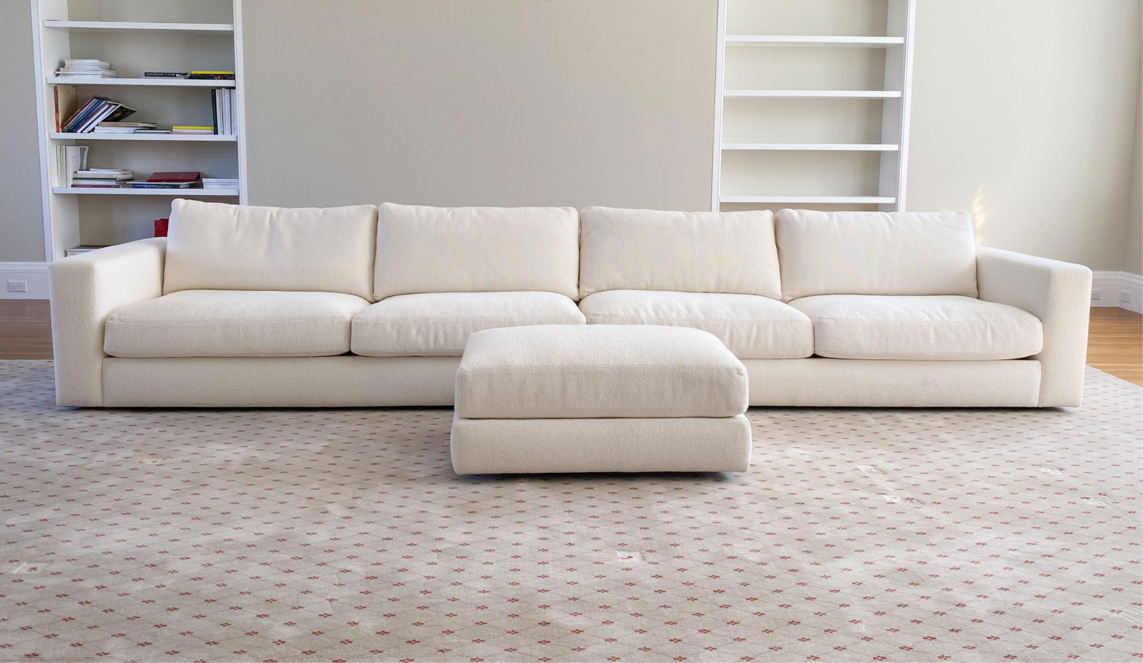 DESIGN WITHIN REACH OVERSIZE SOFA & OTTOMAN (1 of 16)