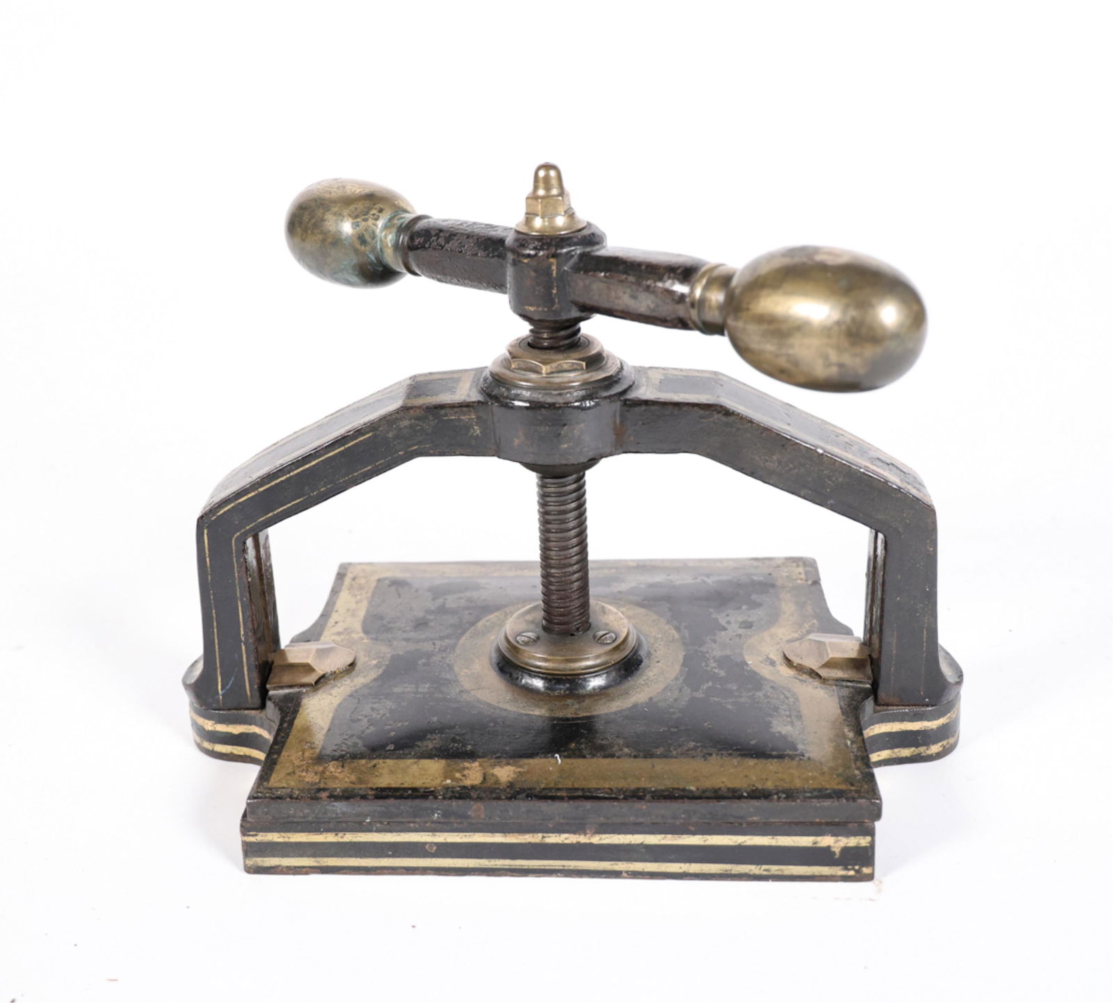 ANTIQUE CAST IRON BOOK PRESS (1 of 15)