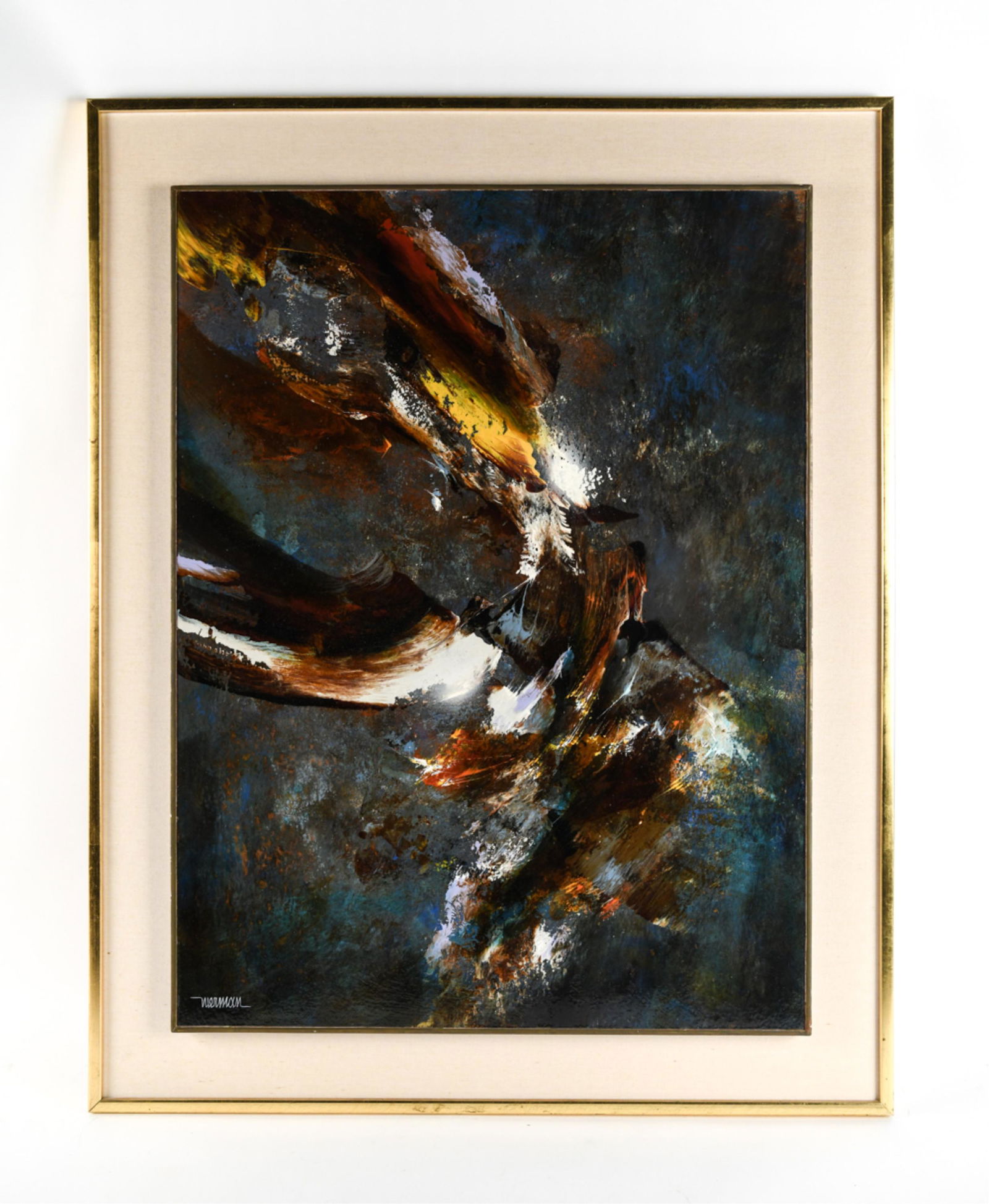 LEONARDO NIEMAN ABSTRACT O/B PAINTING (1 of 7)