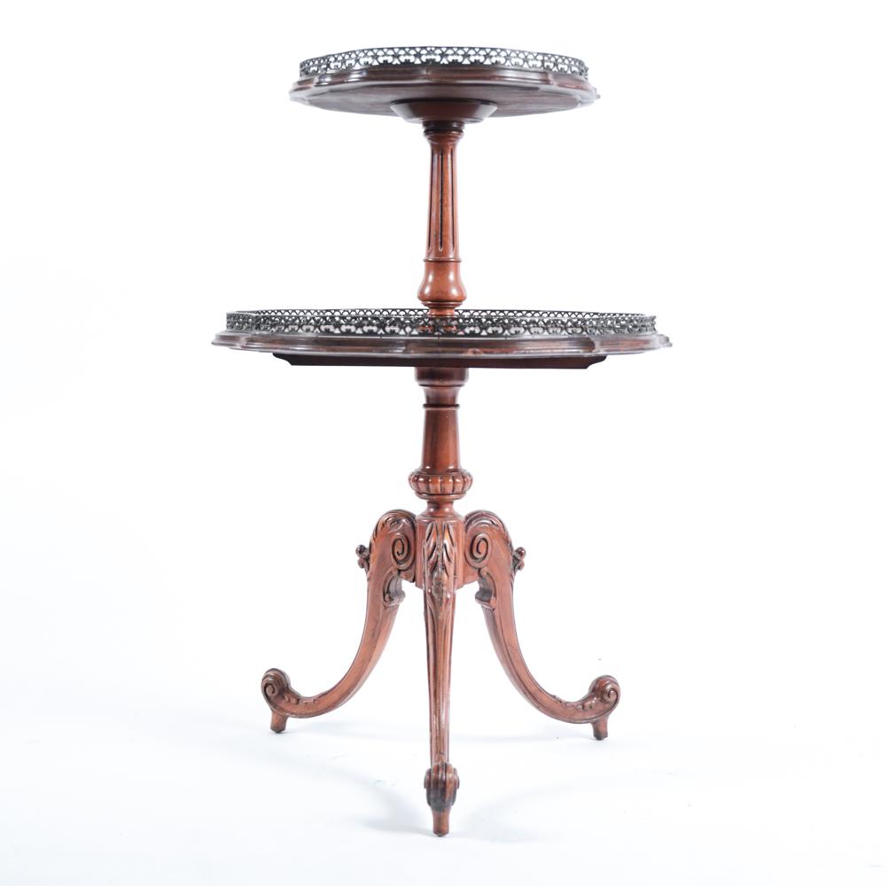 INLAID TWO-TIER TABLE (1 of 13)