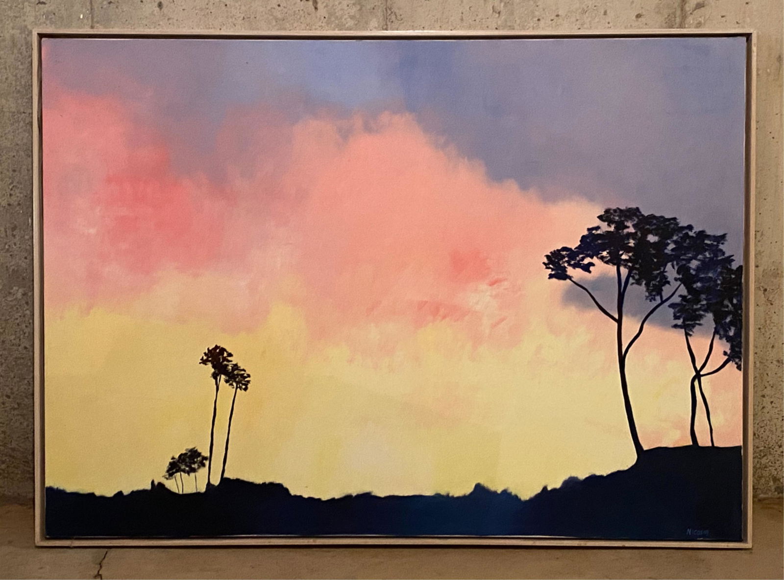 CONTEMPORARY O/C SILHOUETTE LANDSCAPE (1 of 10)