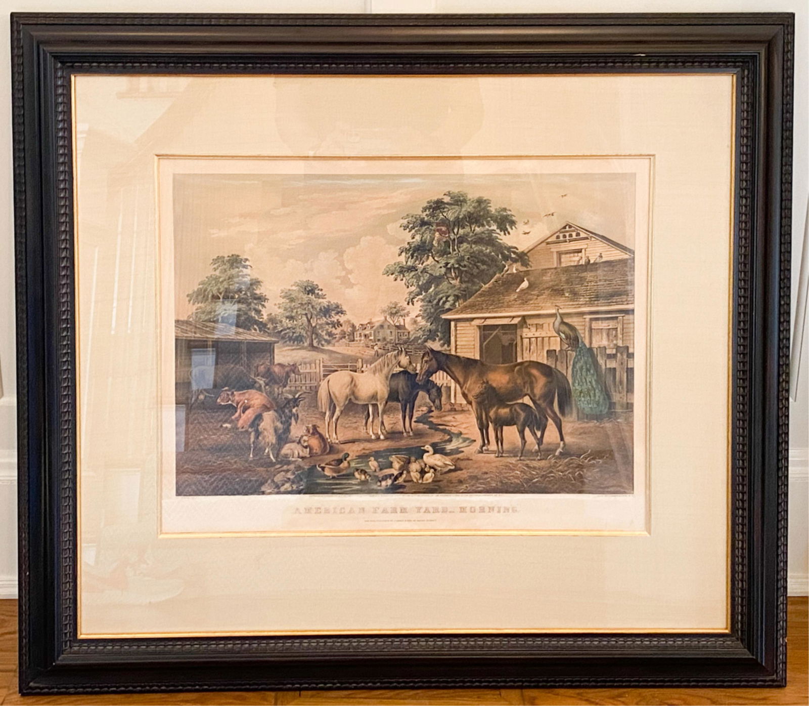 ORIGINAL CURRIER & IVES AMERICAN FARM YARD (1 of 9)