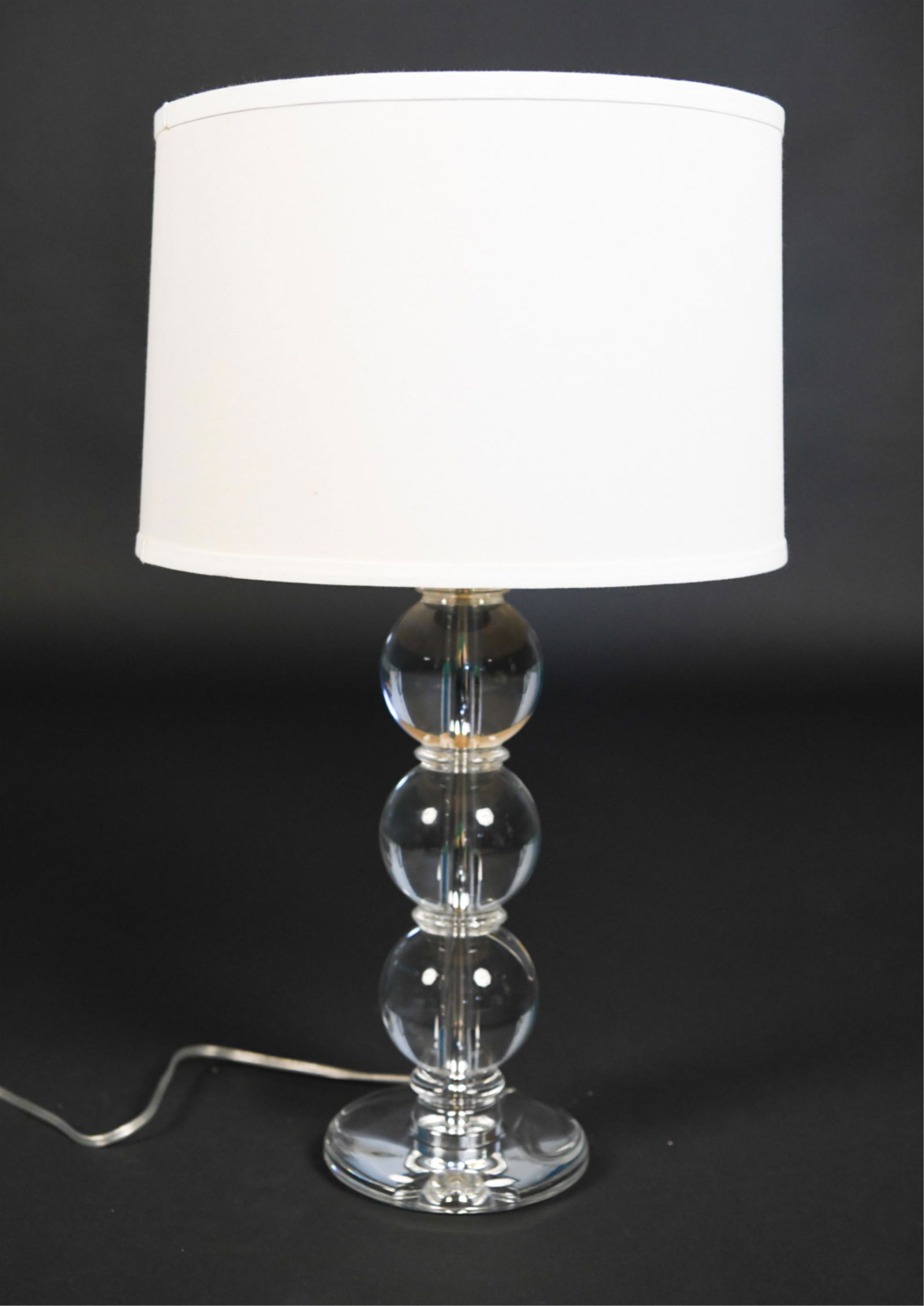 CONTEMPORARY STACKED GLASS BALL TABLE LAMP (1 of 11)