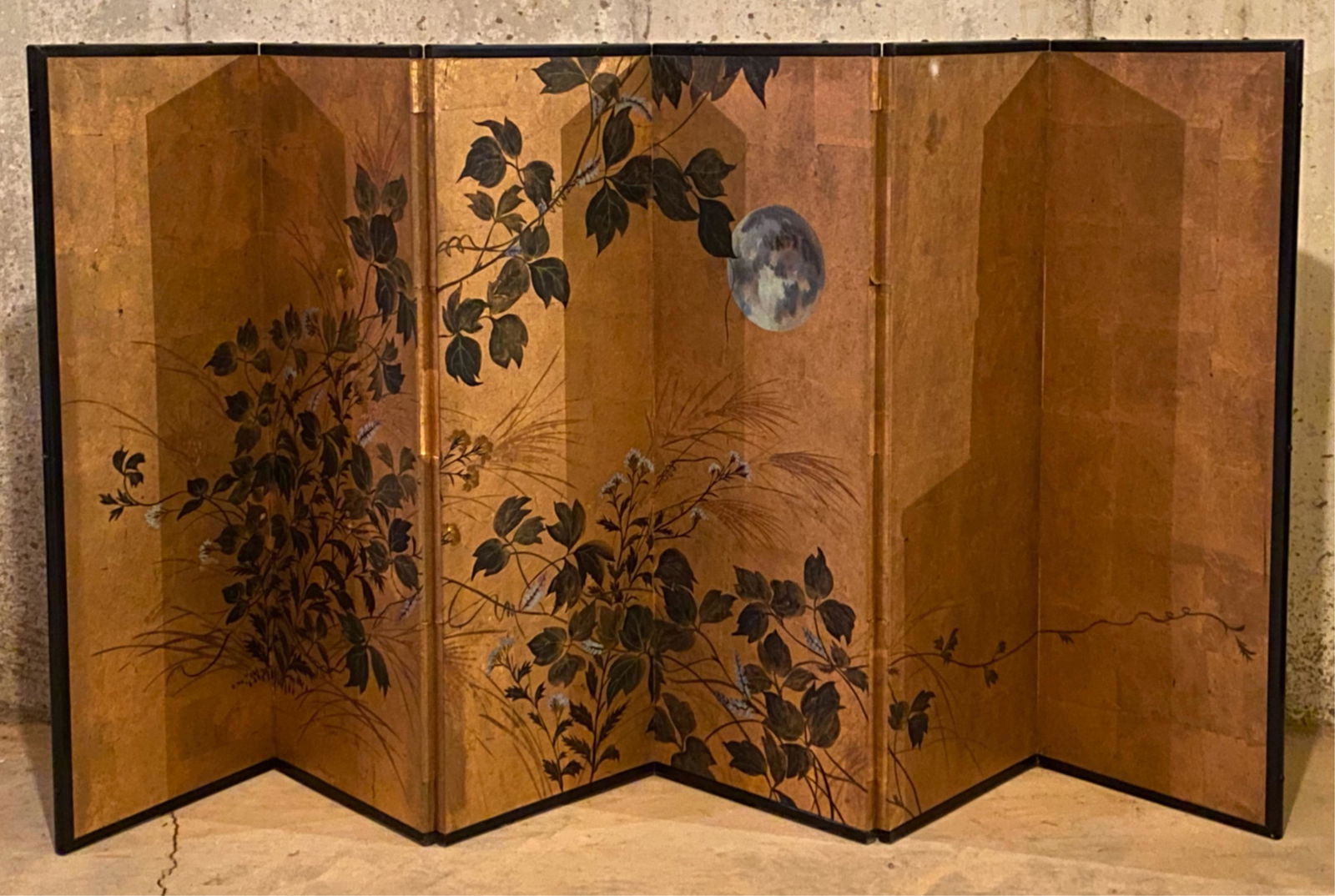 CHINOISERIE PAINTED FOLDING SCREEN (1 of 7)